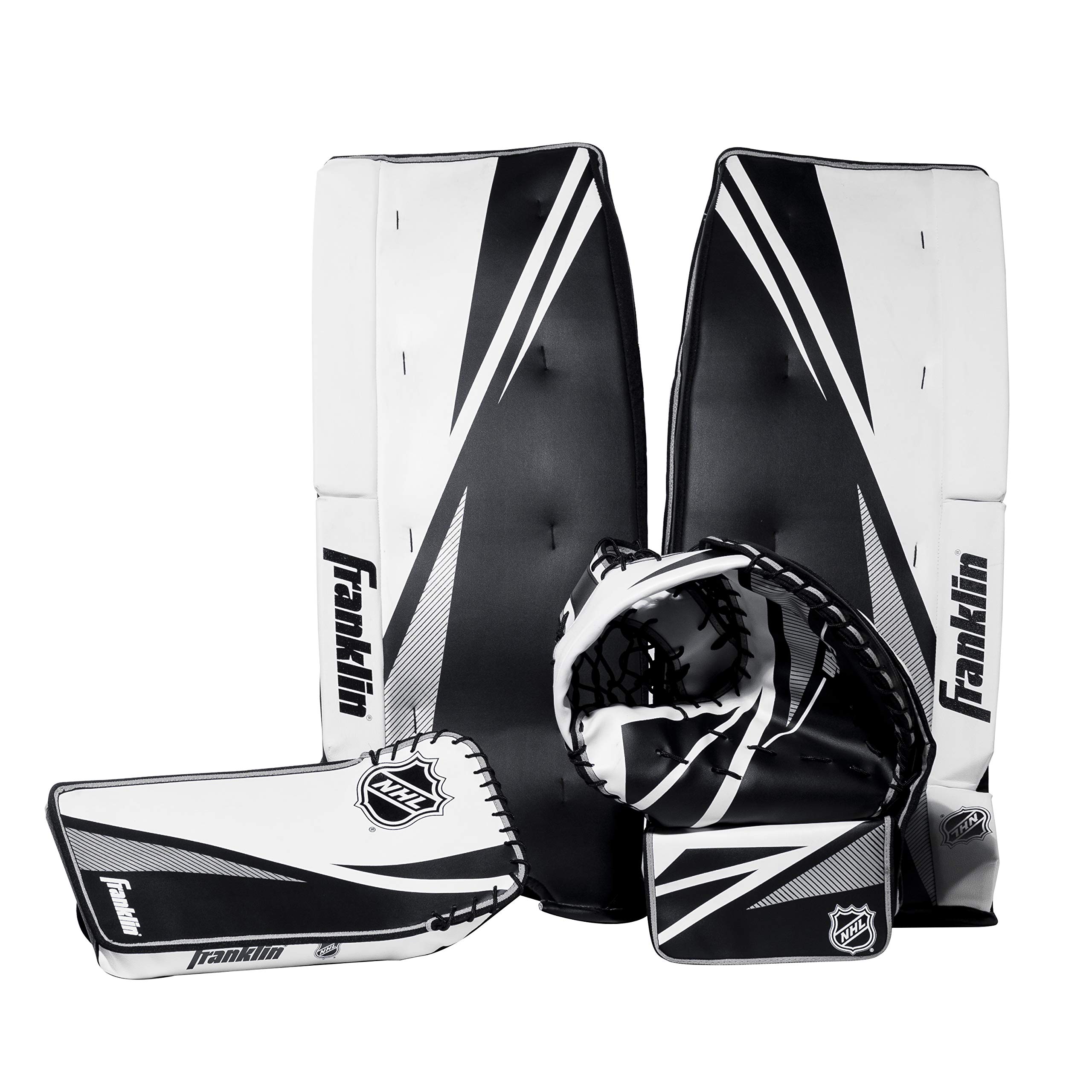 Franklin Sports ストリートホッケーゴールキーパーセット ? レッグパッド ? キャッチグローブ ? ブロッカー ? プレミアム耐久性 ? NHL公式ライセンス製品。
