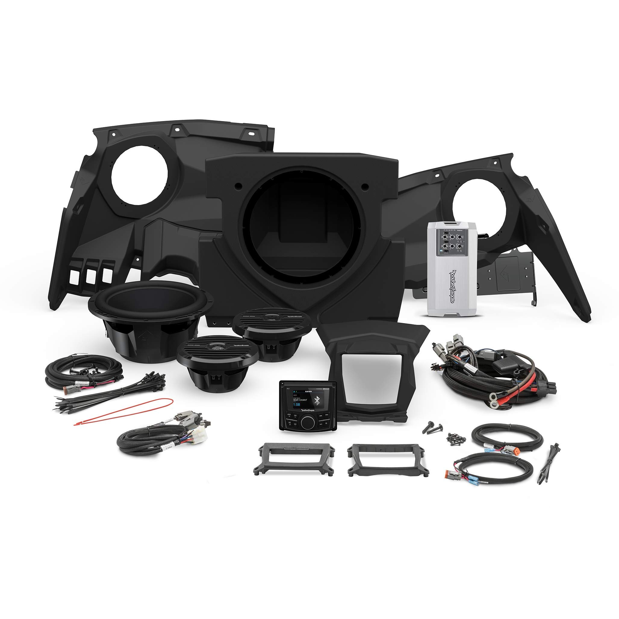 Rockford Fosgate X317-STAGE3 400ワットステレオ、向こう正面金棒引き、サブウーファーキット Maverick X3ひな形 (2017-2020)