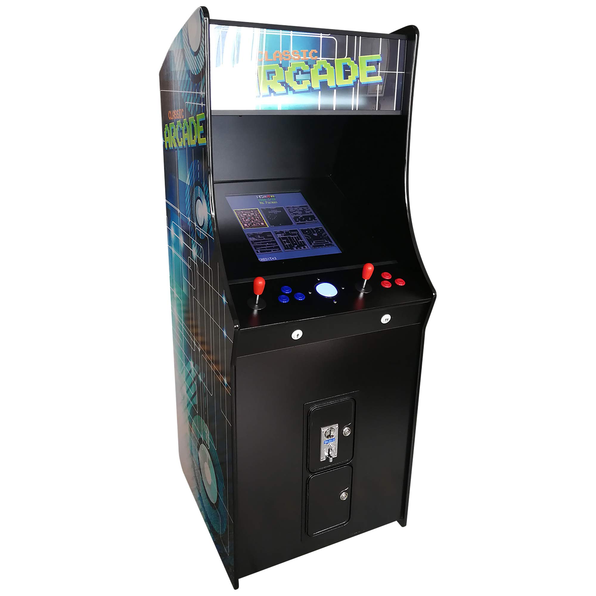 Creative Arcades フルサイズ 照明ランプ引き上げる 商用評価 吹き抜け器械 | 2電気蓄音機 | 412力くらべ | 22inLCD映写幕 | サンワジョイスティック2個 | トラックボール | 腰かけ2個付き添い人