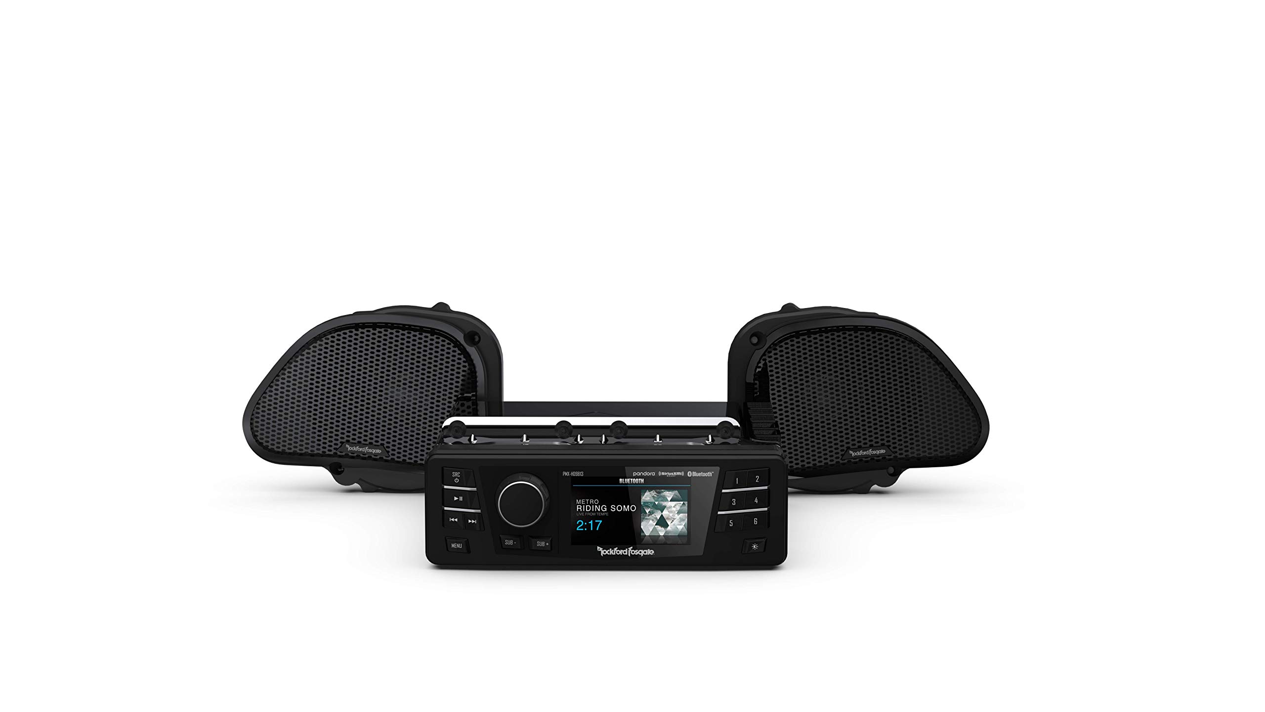 Rockford Fosgate 固定ディスク9813RG-STAGE1 デジタルメディアレシーバー\u0026金棒引き2個一揃いの道具 1998-2013 ハーレーダビッドソン ロードグライド