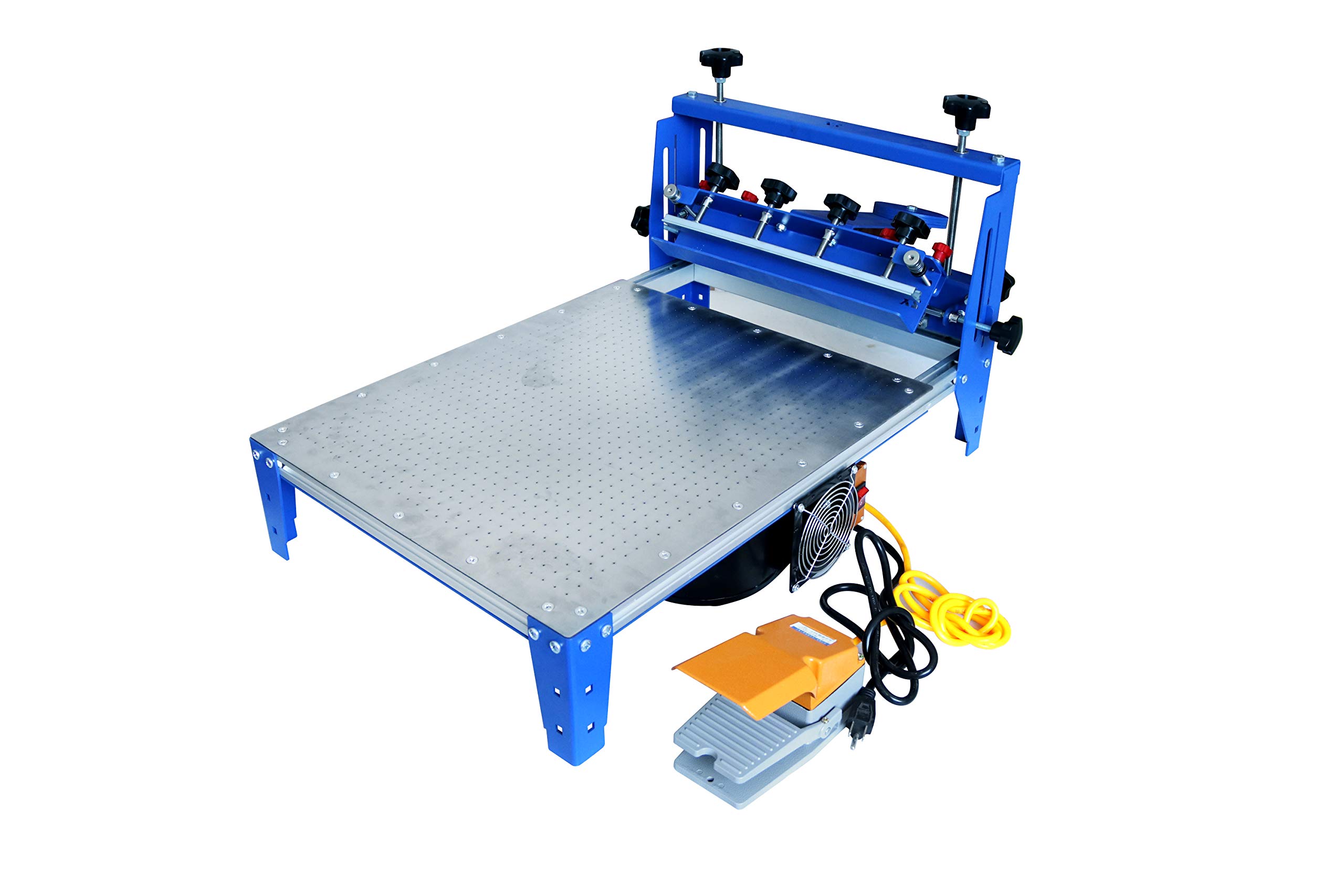 TECHTONGDA 真空スクリーン印刷プレス マイクロレジストレーション 20x24インチ シルクスクリーン印刷機 ステンレススチールパレット付き