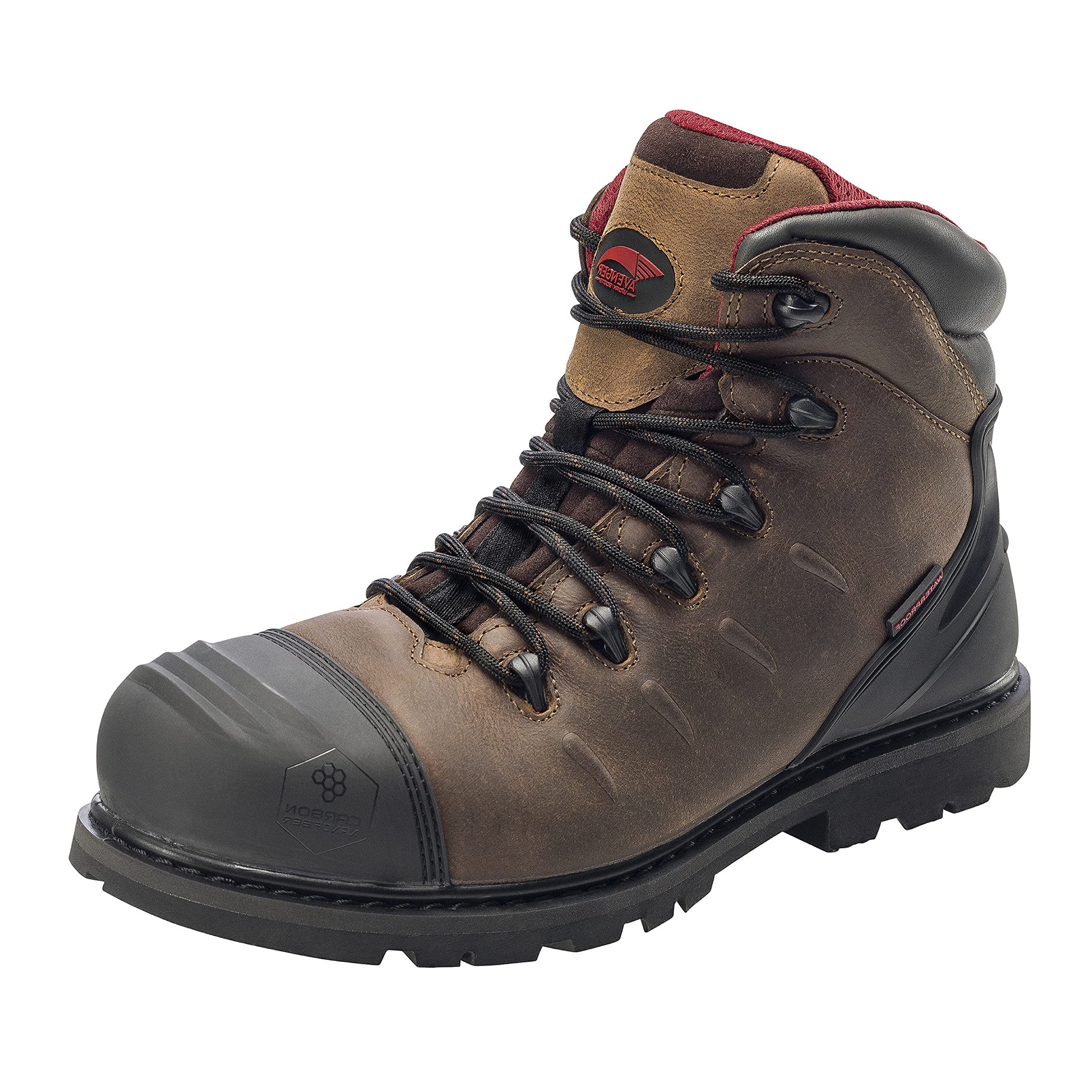 FSI FOOTWEAR SPECIALTIES INTERNATIONAL メンズ 6インチ レザー カーボン コンプ トゥ 防水 Eh 滑り止め ブーツ ブラウン 10.5 XX-Wide