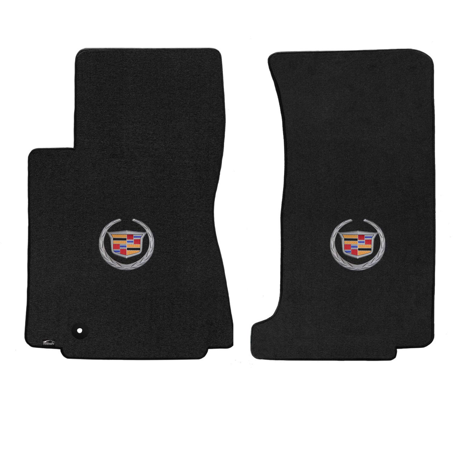 Lloyd Mats LogoMat カスタムフロアマット キャデラック CTS-V セダン/ワゴン 2009-2013.5用 (チャコール、2枚 - フロントマット)