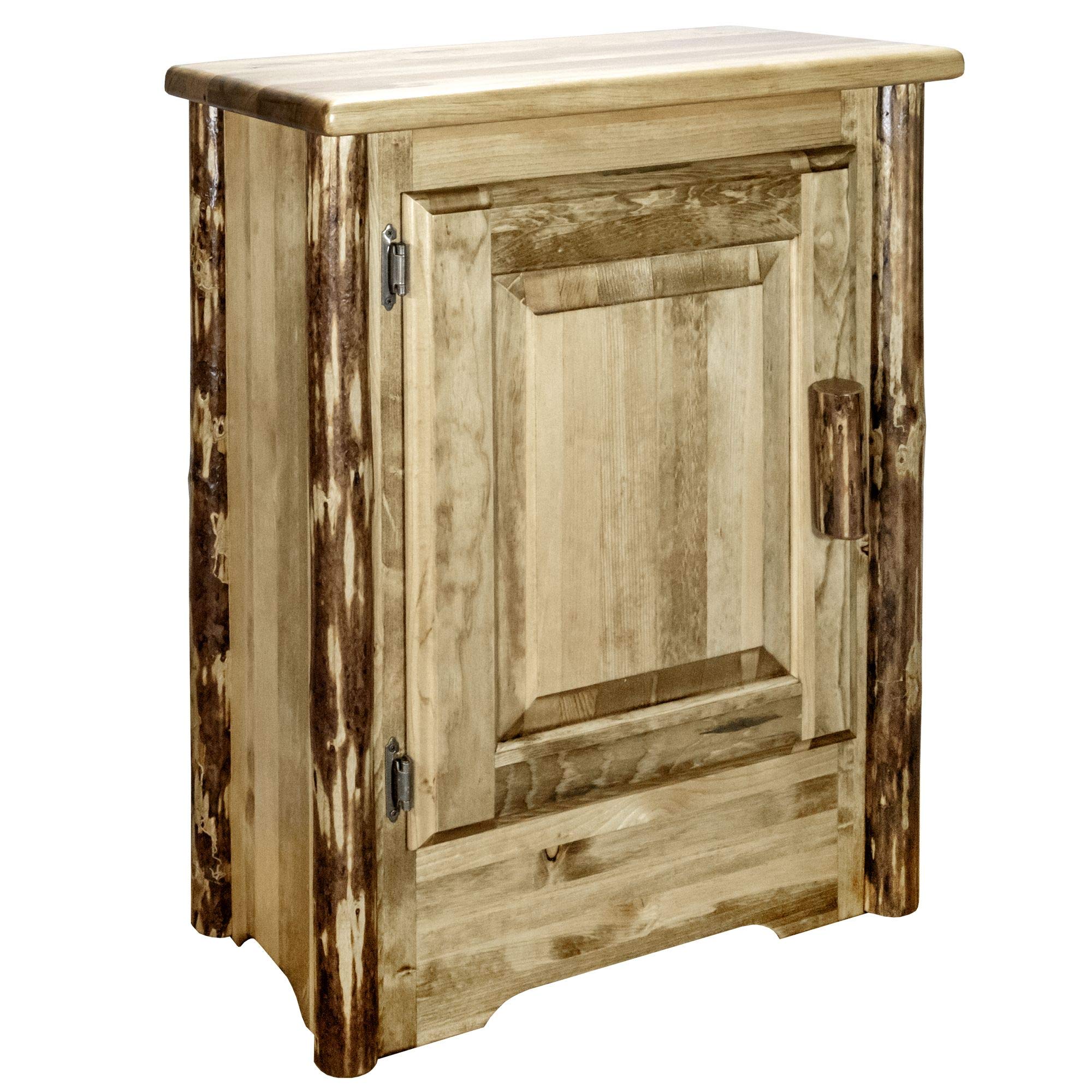 Montana Woodworks Glacier Country Collection 声遣い収納家具 左蝶つがい ステンドラッカーペンキ塗り