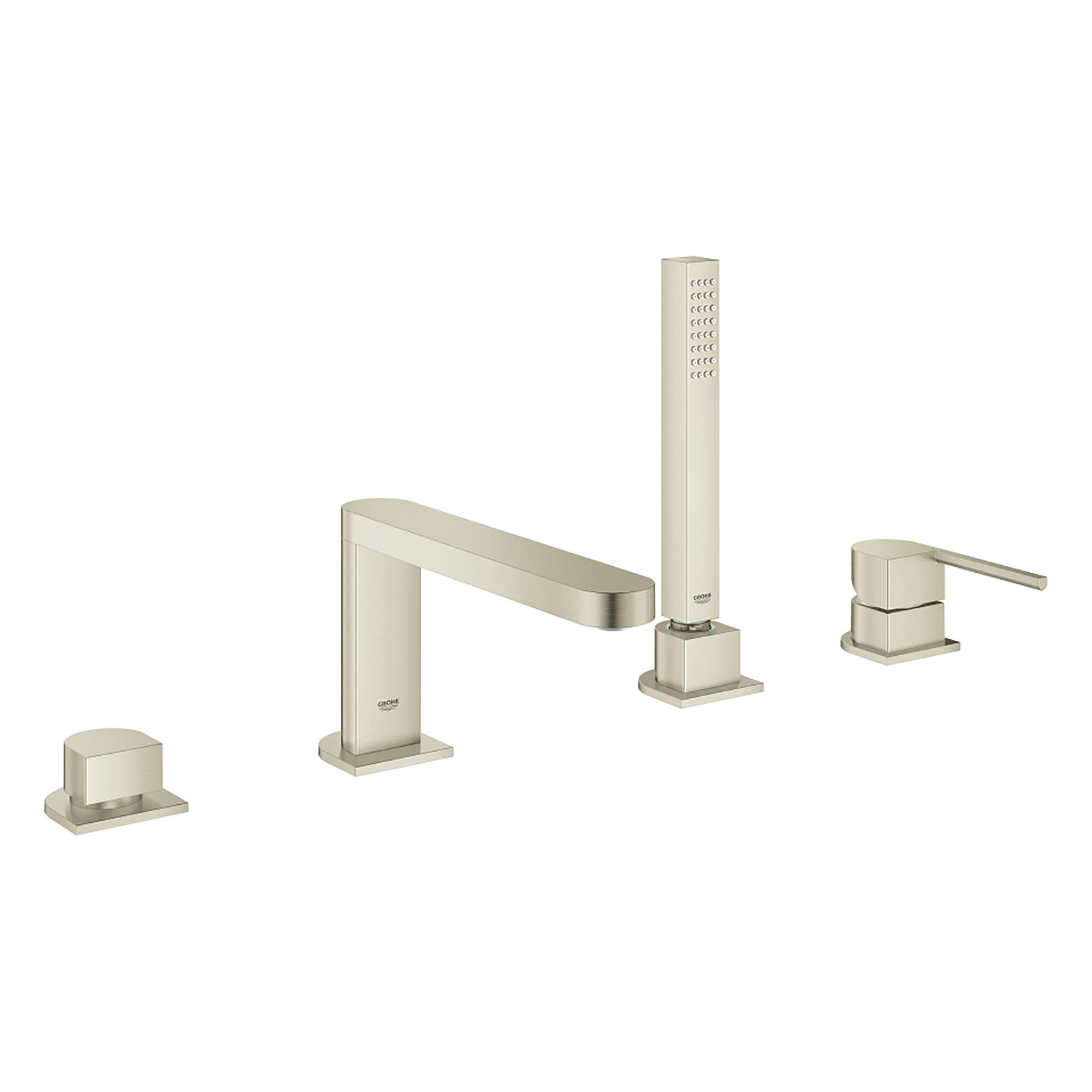 GROHE 29307EN3 Plus 4穴 バスタブ蛇口 ハンドシャワー付き つや消しニッケル インフィニティ仕上げ