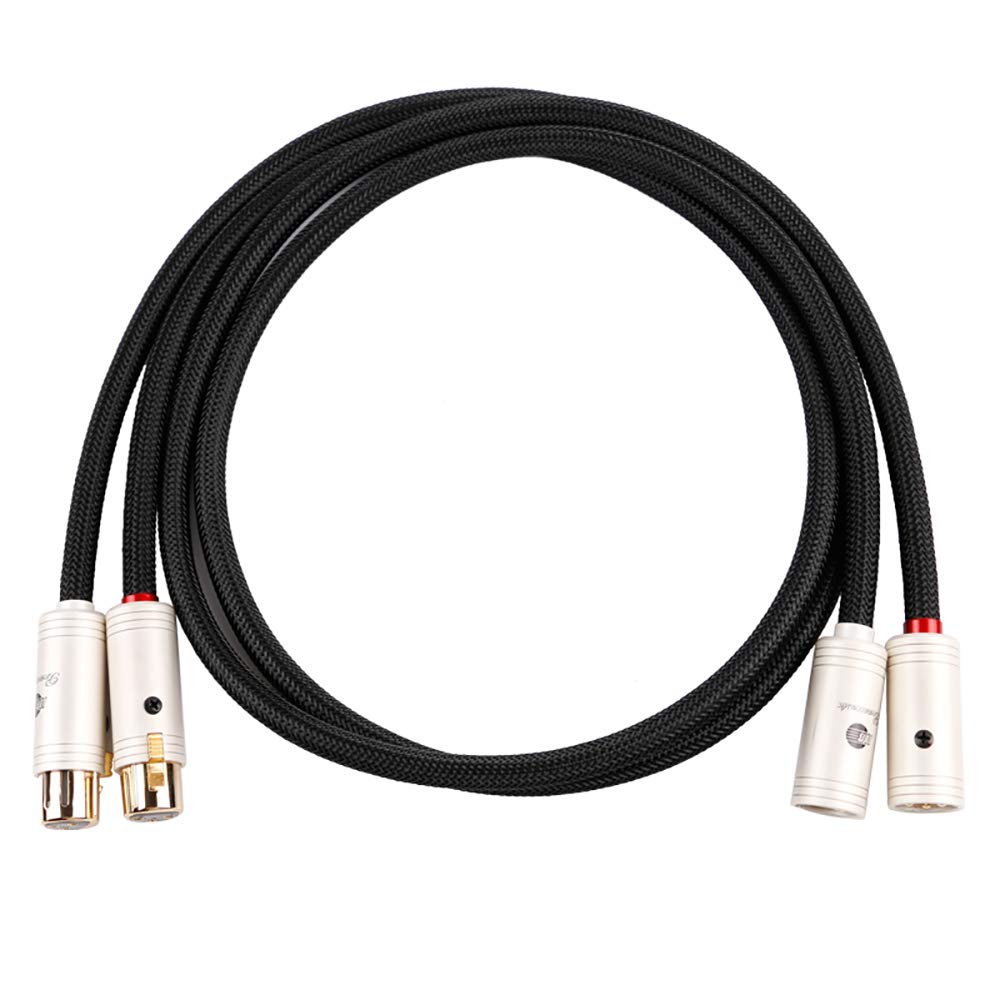 BOAACOUSTIC JIB A 有りの実 4N OFC HiFi 平衡にする XLR 牡 - XLR 刃針 3いの一番 マイクロホン有線テレビ 5フート/1.5m (有線テレビ2本)。