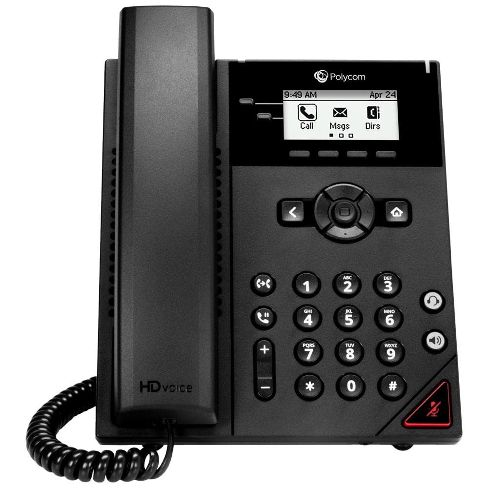 Polycom 2200-48810-025 VVX 150 デスクトップフォン POE (電源は含まれていません)