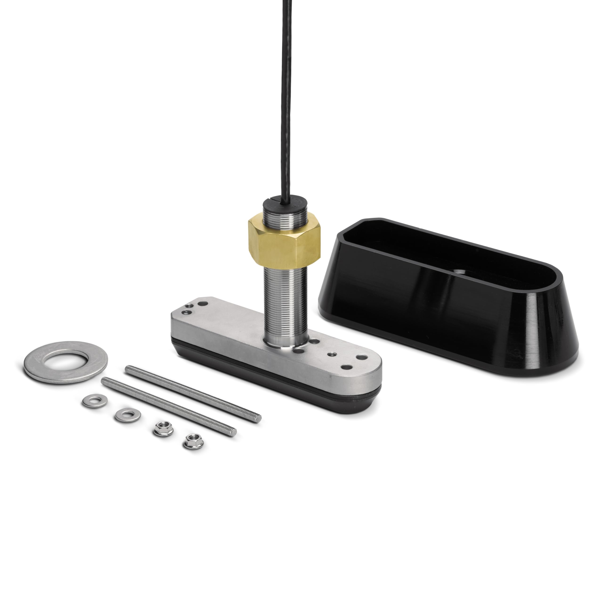 Humminbird Thru-Hull 気温取り替えっこ器 MEGA側面/ダウンイメージング+ デュアルスペクトラムチャープソナー、SSTH 14 HW MSI+ T。