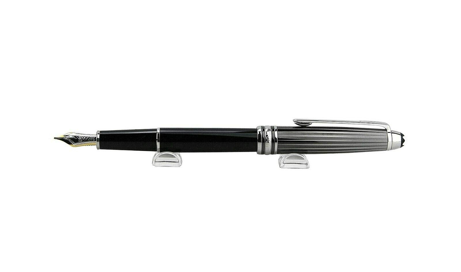 モンブラン ブラック&ホワイト 万年筆 144 ソリティア ドゥー ゴールド NIB F 101586｜global研究所