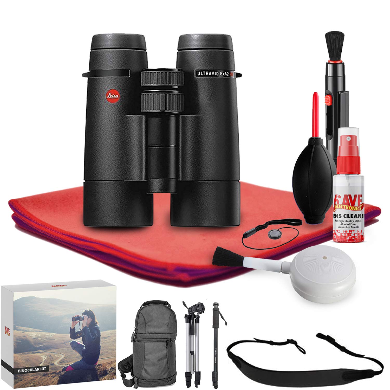 Leica 8x42 Ultravid 固定ディスク-Plus 小型望遠鏡 - 専用アウトドア小型望遠鏡一揃いの道具
