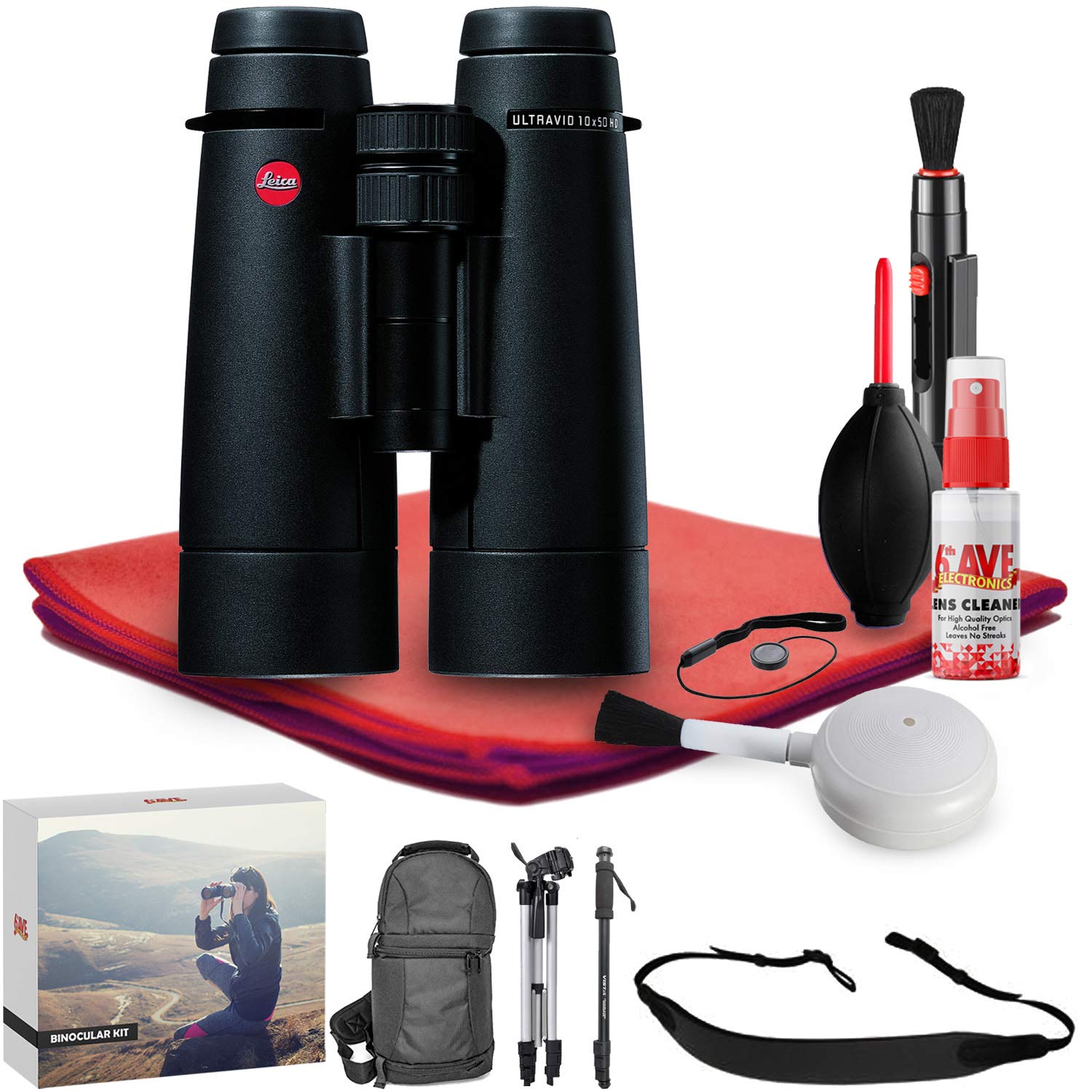 Leica 10x50 Ultravid 固定ディスク-Plus 小型望遠鏡 - 専用アウトドア小型望遠鏡一揃いの道具