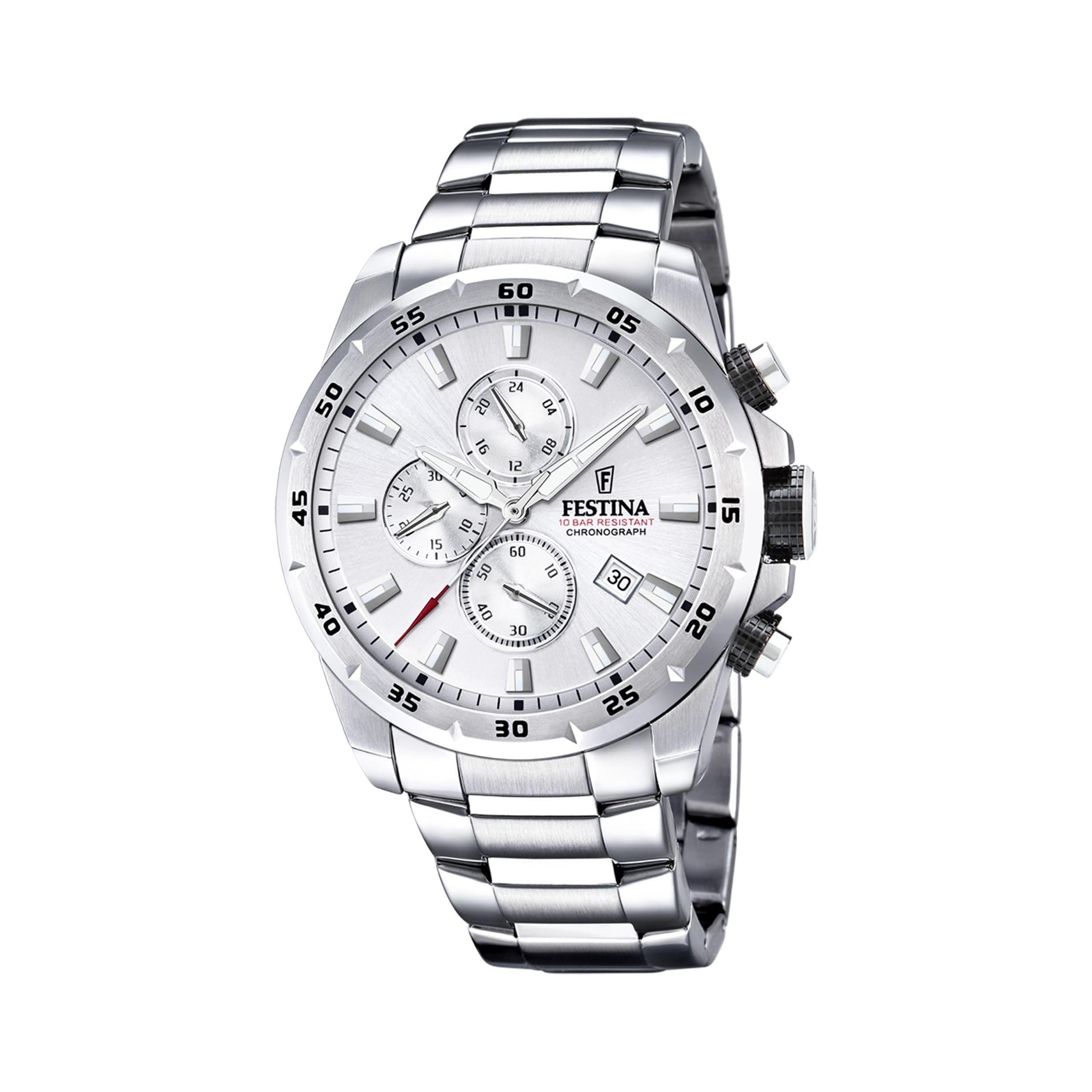 Festina Men's Crono Sport F20463-1 Silver Stainless-Steel Quartz Watch