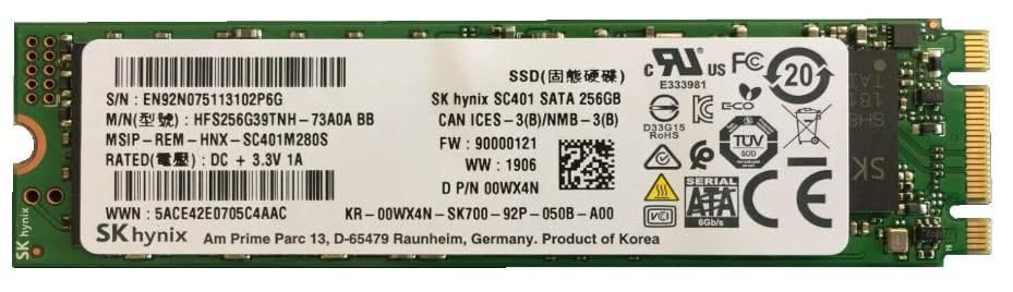 Dell SSDR 256 S3 80S3 LITEON CV8 0WX4N 256GB 6Gbit/s WJT50 (0WX4N 256GB 6Gbit/s)