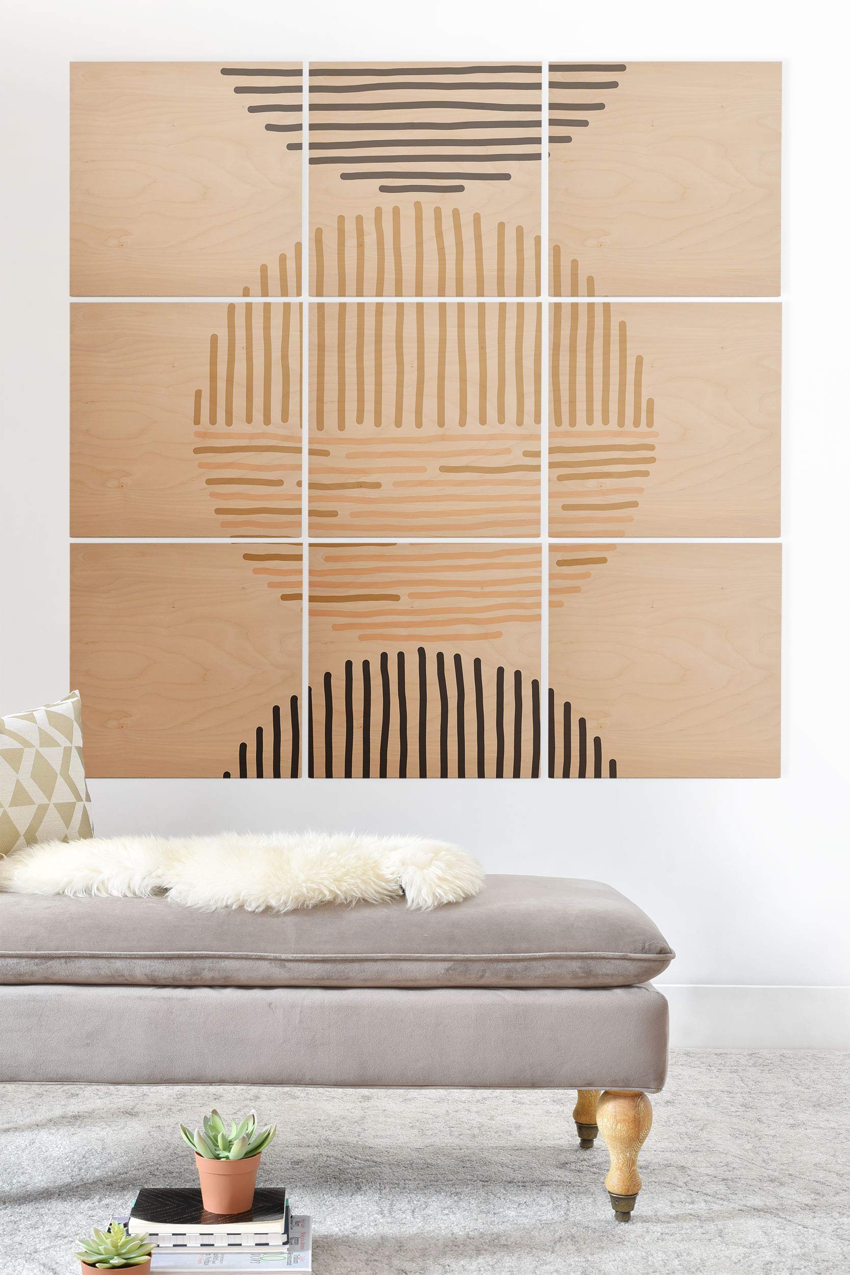 Society6 木製壁画 3\u0027 x 3\u0027 70893-wwmr01