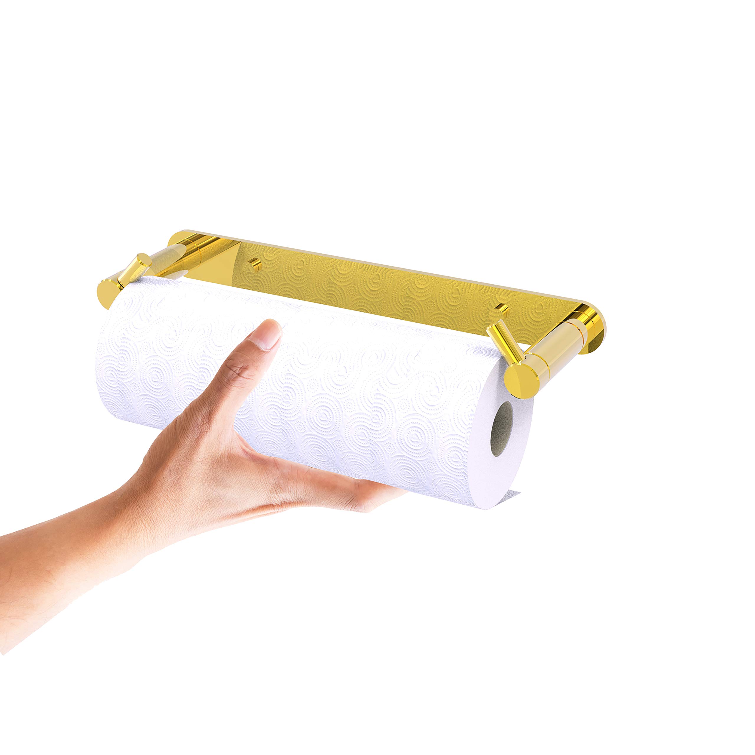 Allied Brass フレズノコレクション 飾りもの 巻き受け答え ペーパータオル保持者 光輝金管楽器