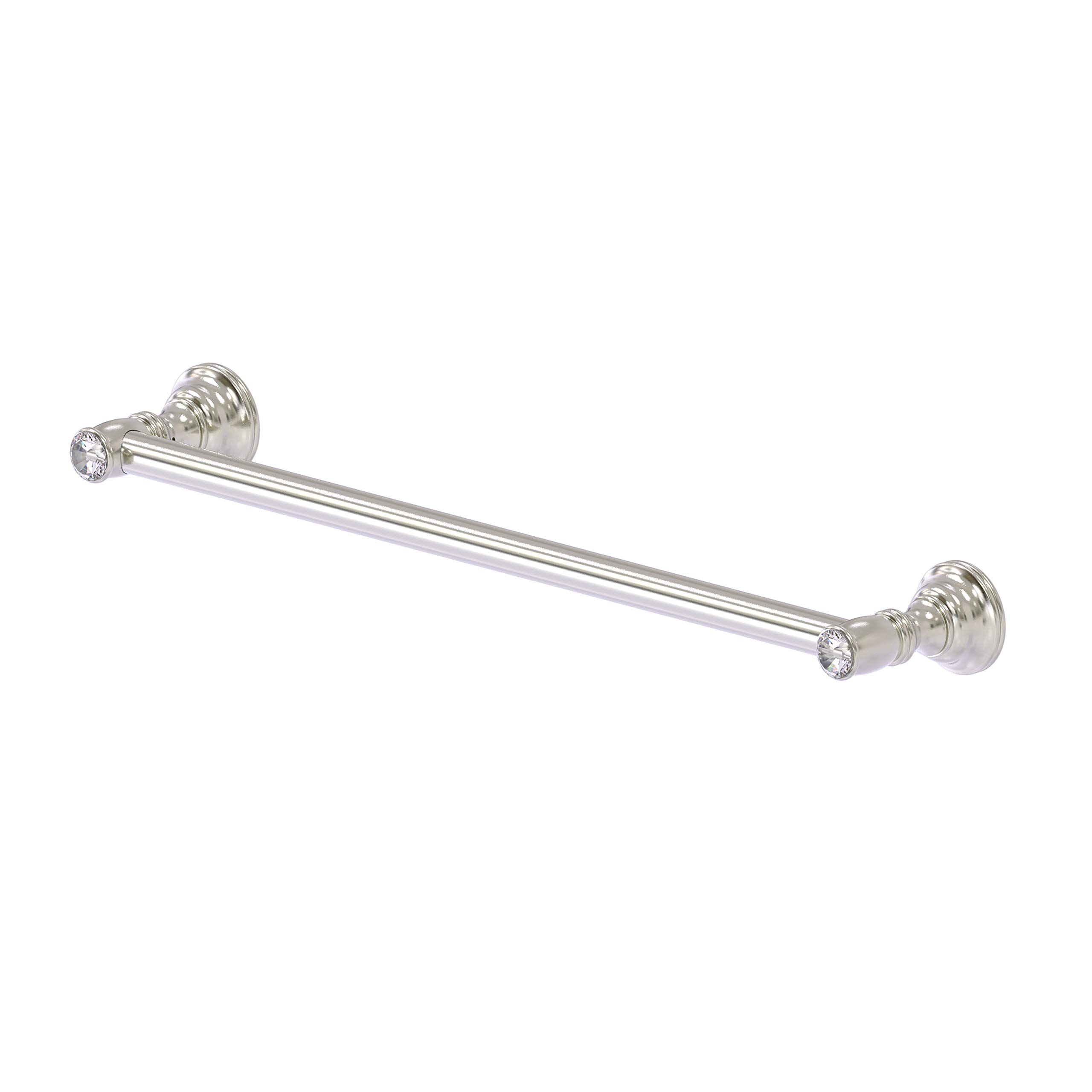 Carolina Crystal Collection 24 Inch Towel Bar - Satin Nickel