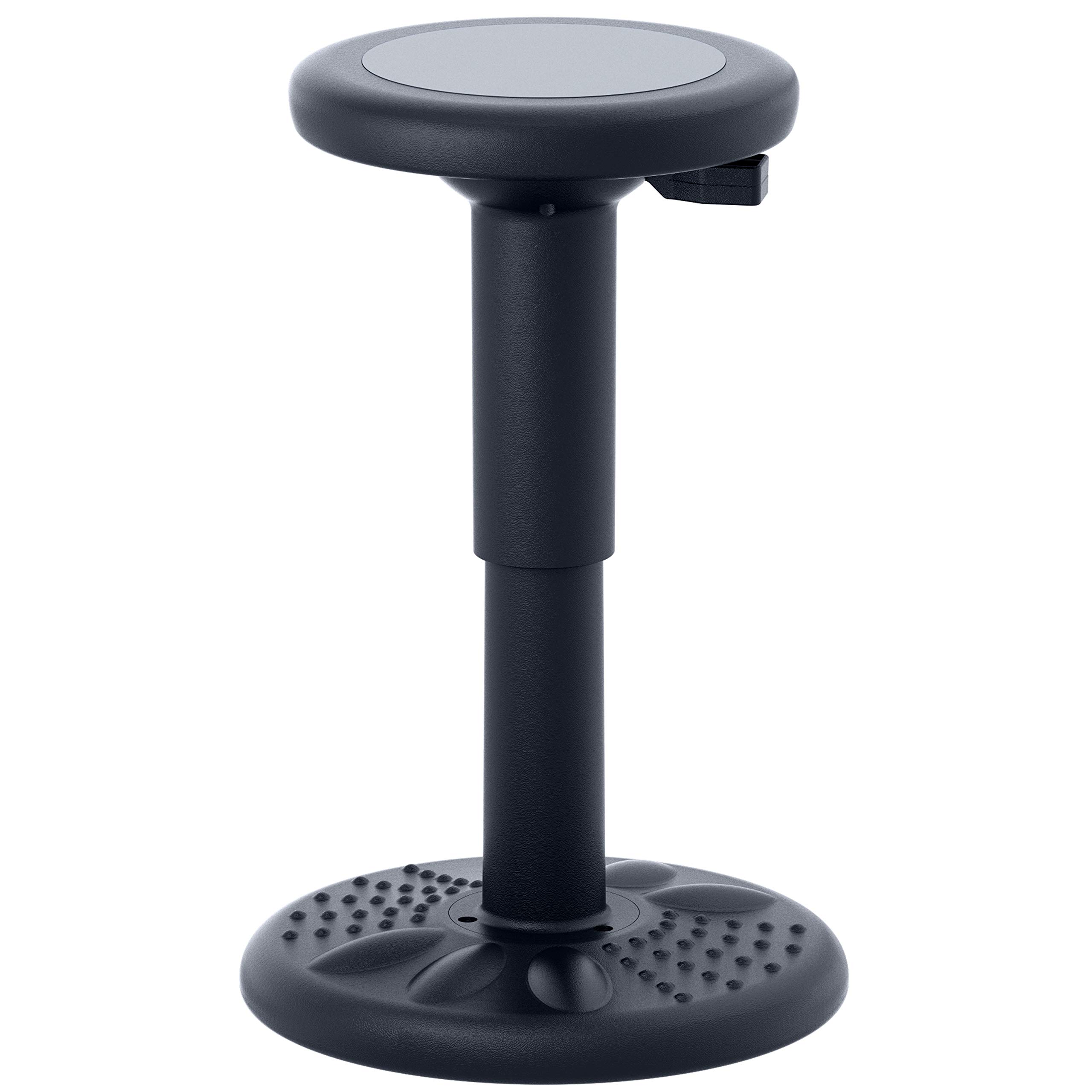 Studico ティーンエイジャーのためのアクティブキッズチェアアジャスタブル揺れチェア - 年齢16.65 フレキシブルシーティング教室23.75 に12-18yを調整し - 補正し姿勢 - ブラック