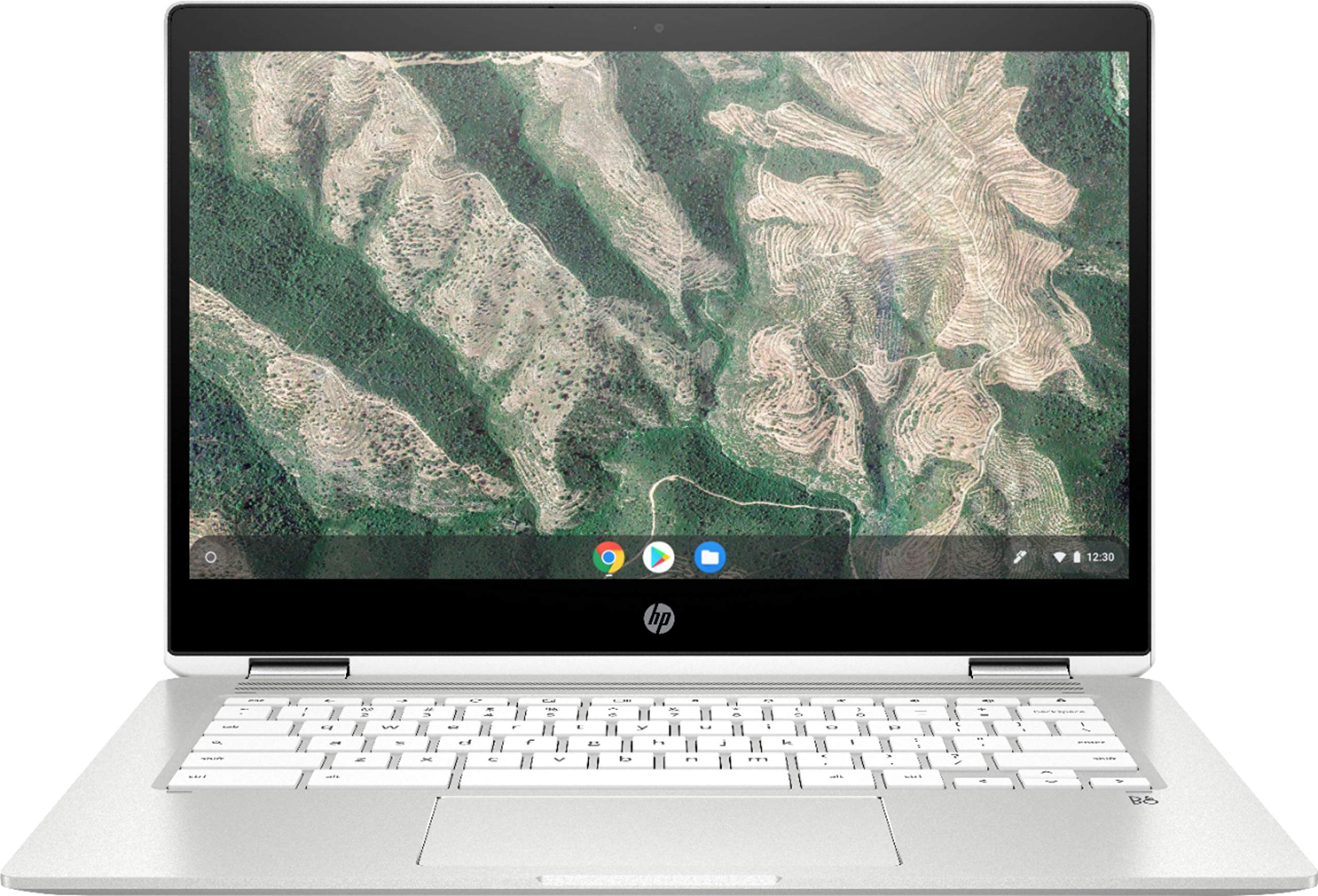 HP Chromebook x360-14 固定ディスク Touch - Pentium Silver N5000-4GB - 64GB eMMC - Silver White