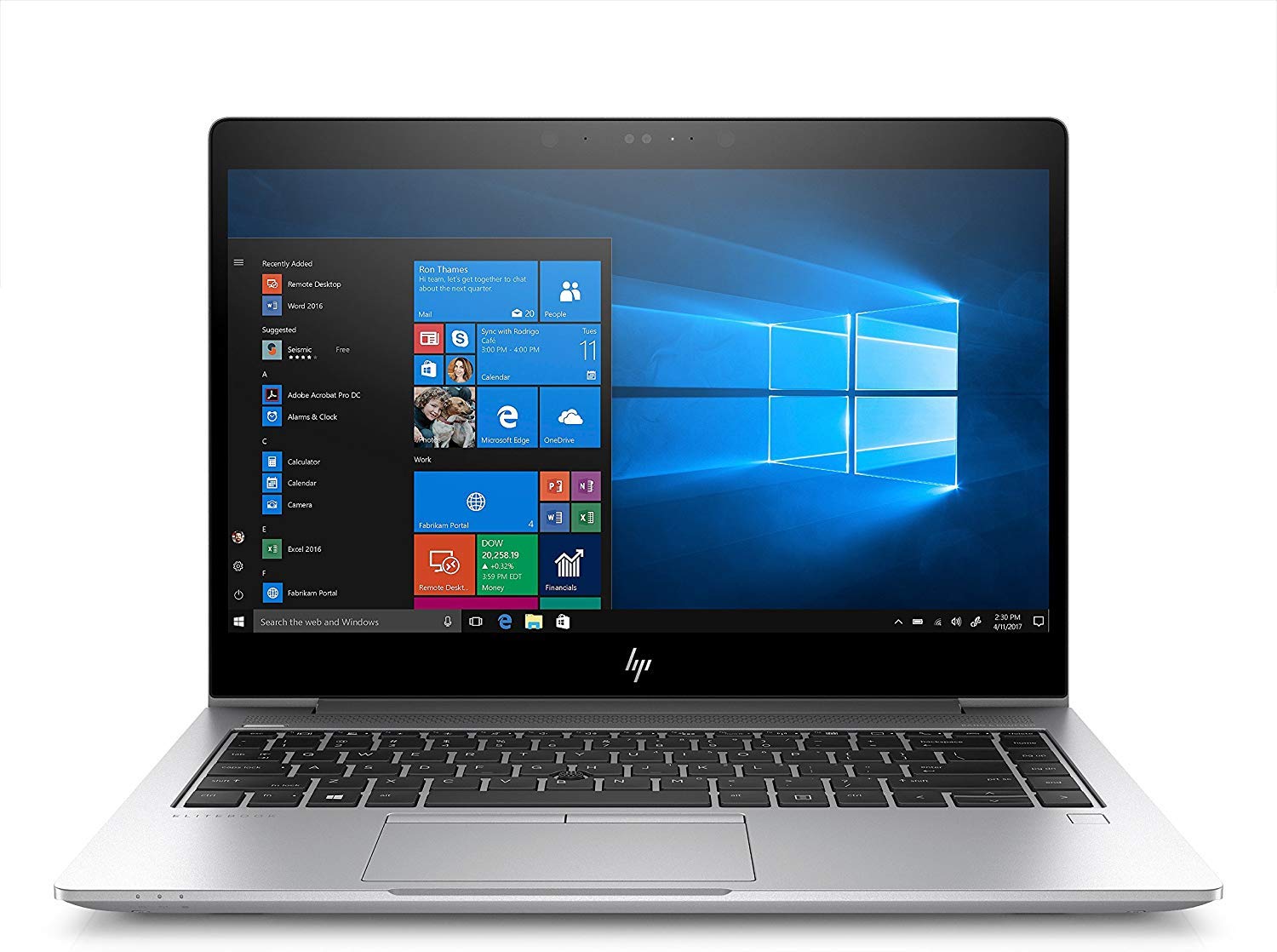 HP Elitebook 745 G5 14インチ FHD 万覚え帳マイコン パソコン、AMD Ryzen 5 Pro 2500U、16GB DDR4 ランダムアクセス記憶装置、256GB SSD、Windows 10 Pro。