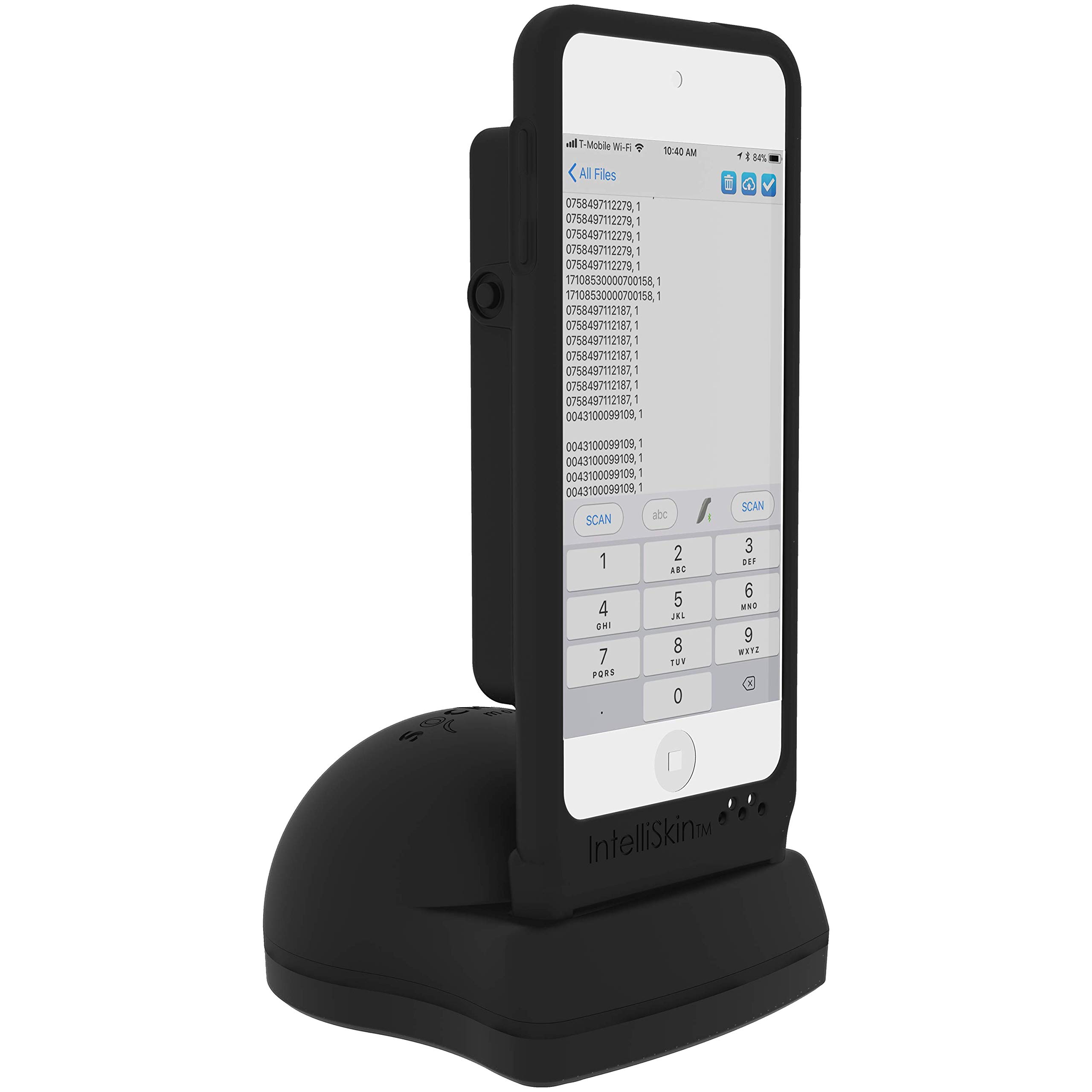 DuraSled DS800: スマートフォンに装着する1Dバーコードスキャナー（充電ドック付き） (iPod touch 5/6)