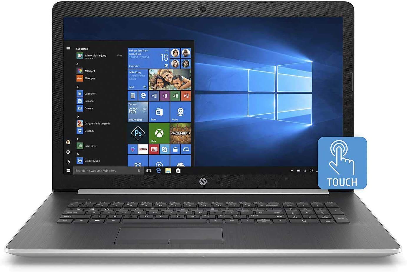 2020 最新 HP Pavilion 17 17.3in タッチスクリーンノートパソコン(インテルクアッドコア i7-8565U 最大限度4.6 GHz、32GB DDR4 ランダムアクセス記憶装置、1結核症 SSD、Intel UHD 620、ヴィデオディスク、無線LAN、Bluetooth、HDMI、Windows 10)