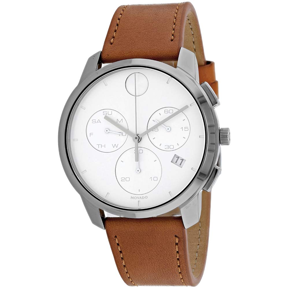 Movado 塗板 シンクロノグラフ 石英 白いこと文字盤 メンズウォッチ 3600631
