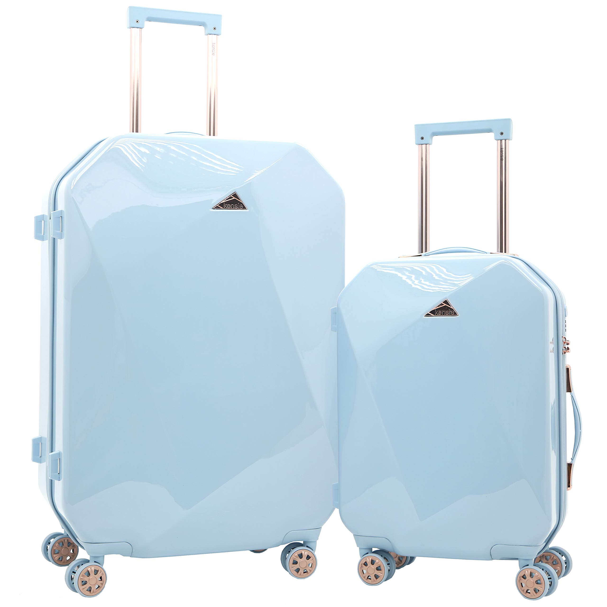kensie レディース Only Shiny Diamond ハードサイド スピナーラゲッジセット スカイブルー 2-Piece Set (20/28) Only Shiny Diamond ハードサイドスピナーラゲッジセット