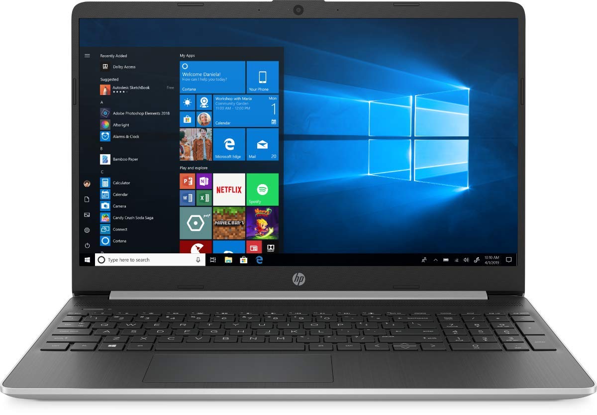 2020 HP 15.6in タッチスクリーン 万覚え帳マイコン 電子計算機 第10時人 Intel Quard-Core i7 1065G7 最大限度3.9GHz 8GB DDR4 ランダムアクセス記憶装置 512GB PCIe SSD 802.11ac 無線LAN Bluetooth 4.2 USB 3.1 Type-C HDMI しろがね色 Win10
