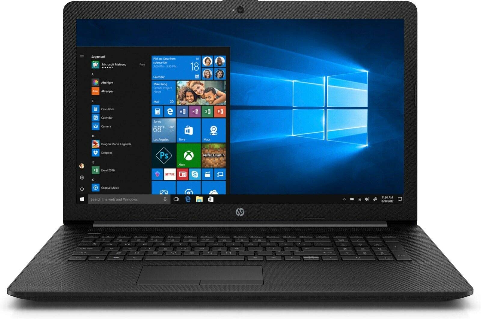 HP 17z 万覚え帳マイコン 17.3in 固定ディスク+ タッチスクリーン AMD中央処理装置 12GB DDR4記憶装置 512GB ソリッドステート運転 ヴィデオディスク HDMI Wi-Fi Bluetooth Windows 10 Home