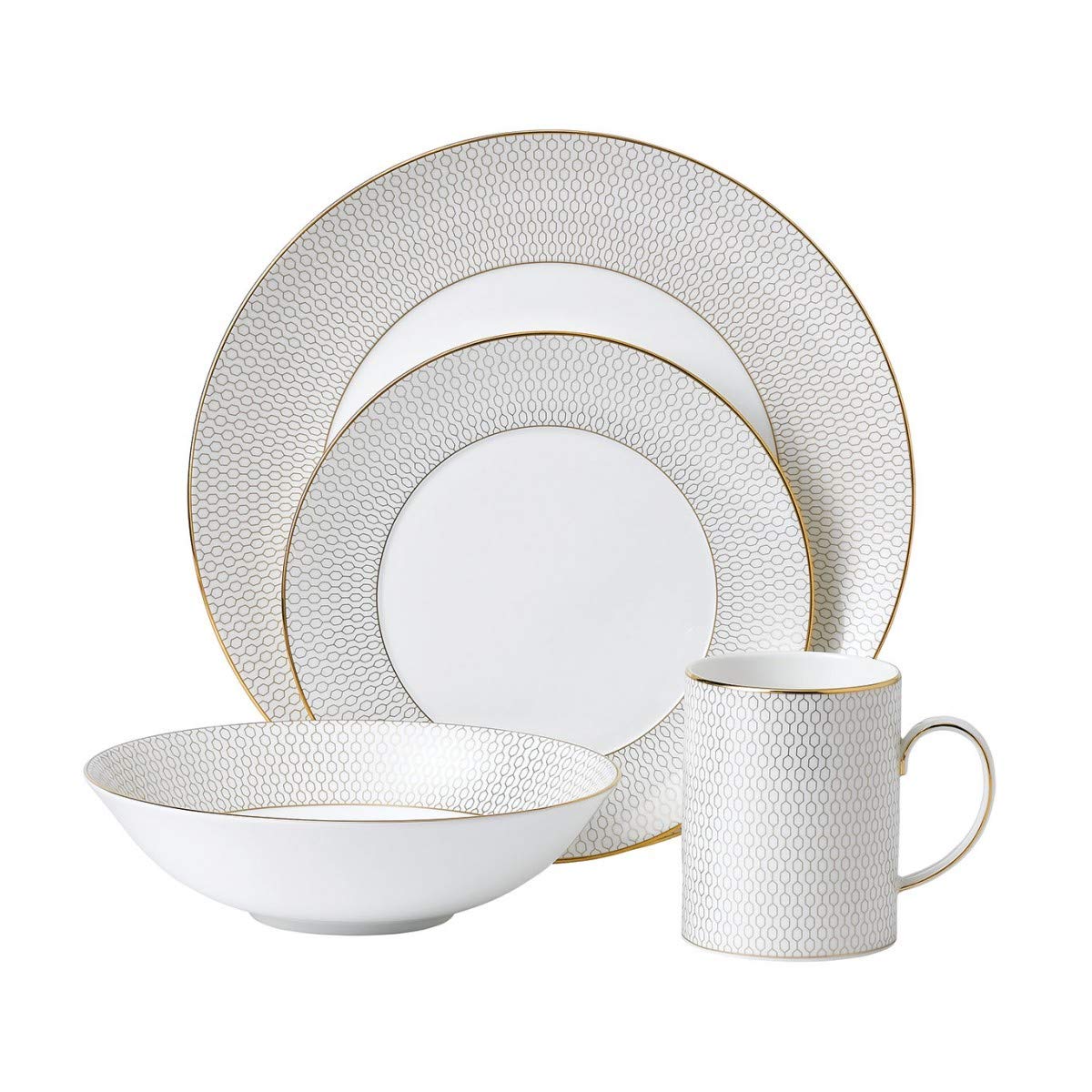Wedgwood ジオゴールド 4天下太平 プレースセッティング