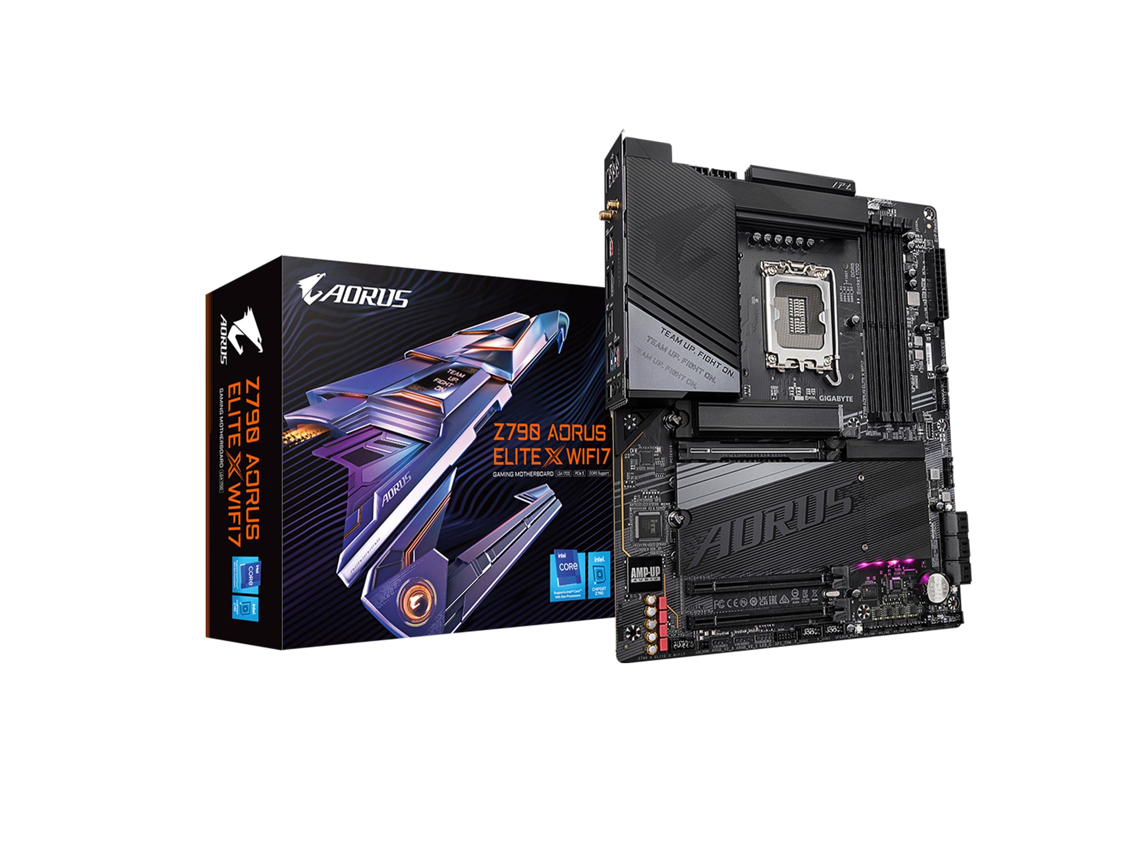 GIGABYTE Z790 AORUS Elite X WIFI7 (LGA 1700/ Intel/ Z790 X/ATX/ DDR5/ 4* M.2/ PCIe 5.0/ USB 3.2 Type-C/Wi-Fi 7/2.5GbE ローカルエリアネットワーク/Q-Flash Plus/EZ-Latch Plus/母ちゃんゲーム盤)。