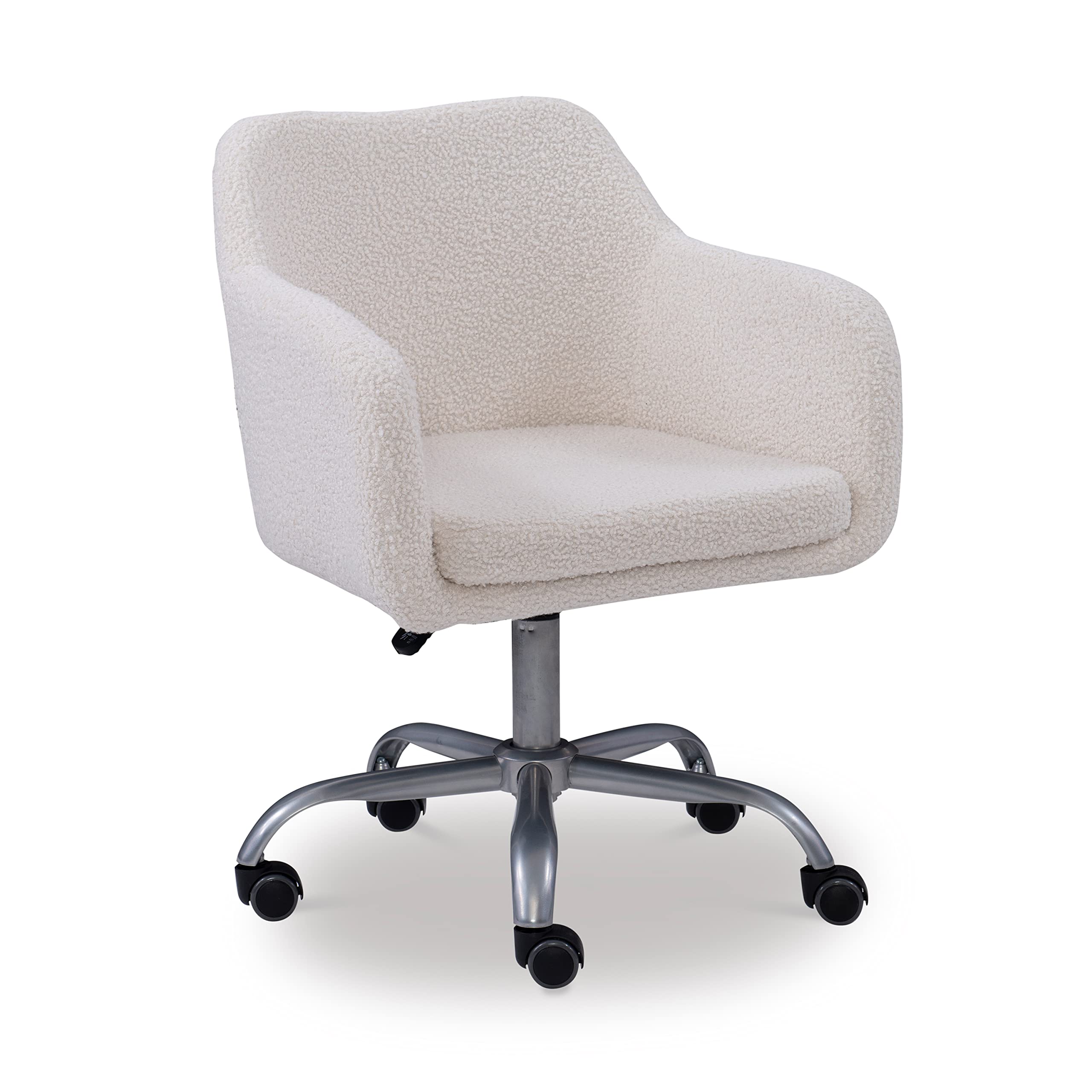 Linon Home Decor Products Linon Brooklyn Sherpa Office Chair Ivory 40,561円