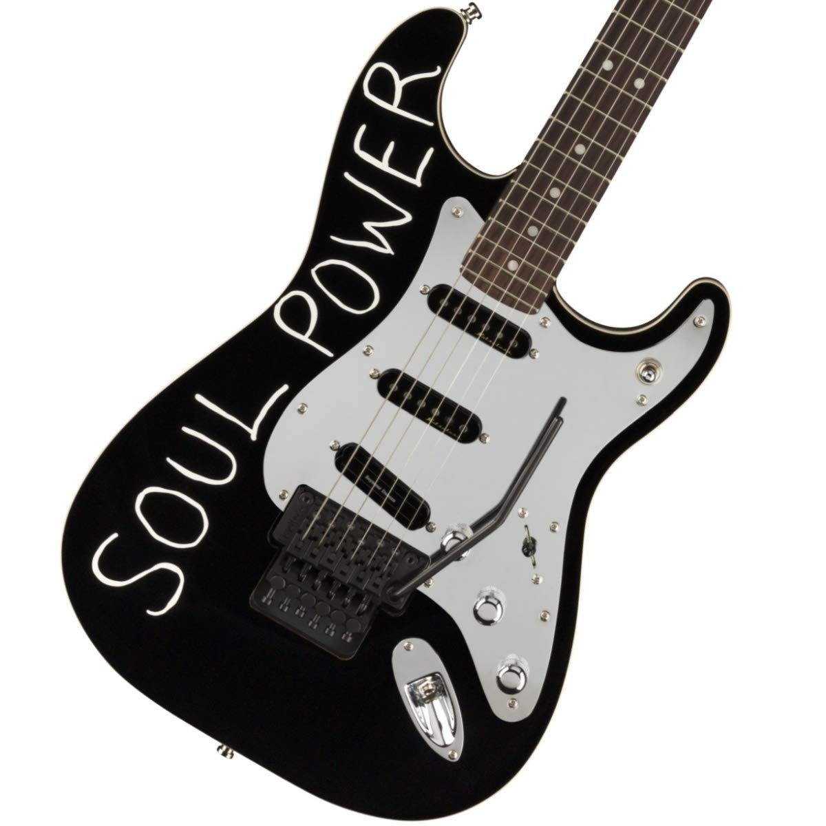 Fender どろ除け Tom Morello Stratocaster?  Rosewood Fingerboard  Black 盛りだくさん 140350706