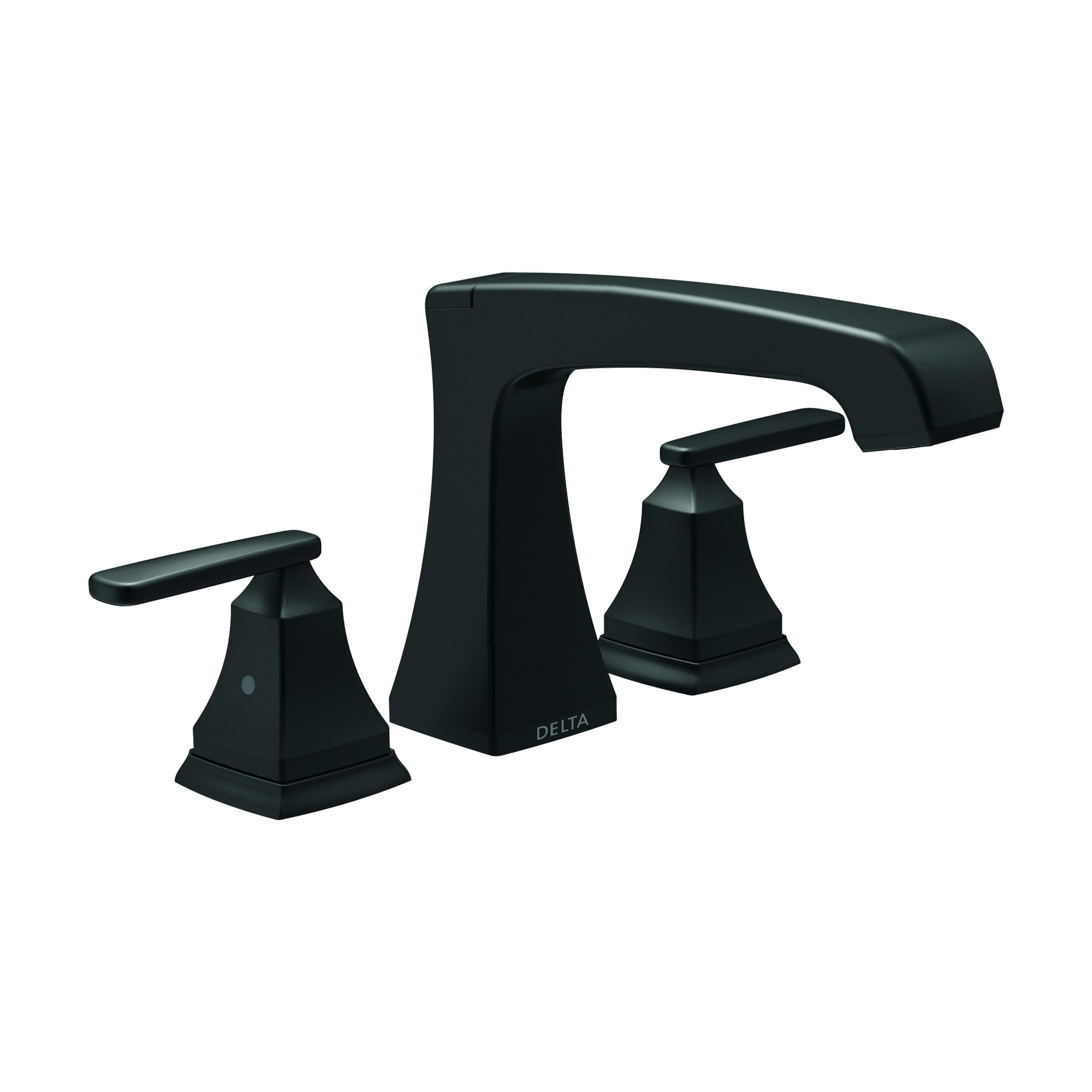 Delta Faucet T2764-BL ASHLYN ローマンタブトリム 甲板マウント ダイバーターなし つや消し黒いこと