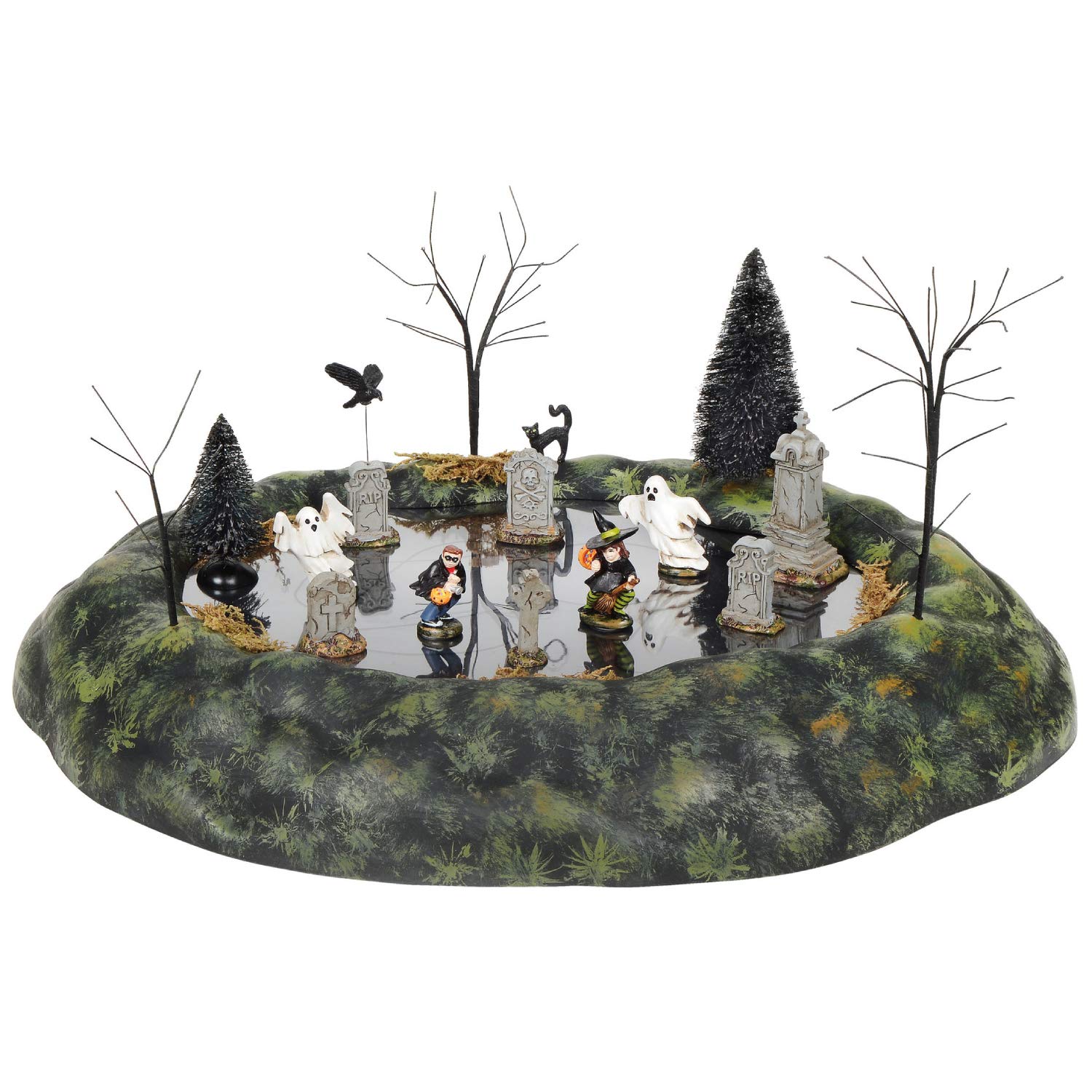 Department 56 Village Collection アクセサリー ハロウィン 墓地の幽霊 アニメーションフィギュアセット 7.87インチ マルチカラー|global研究所