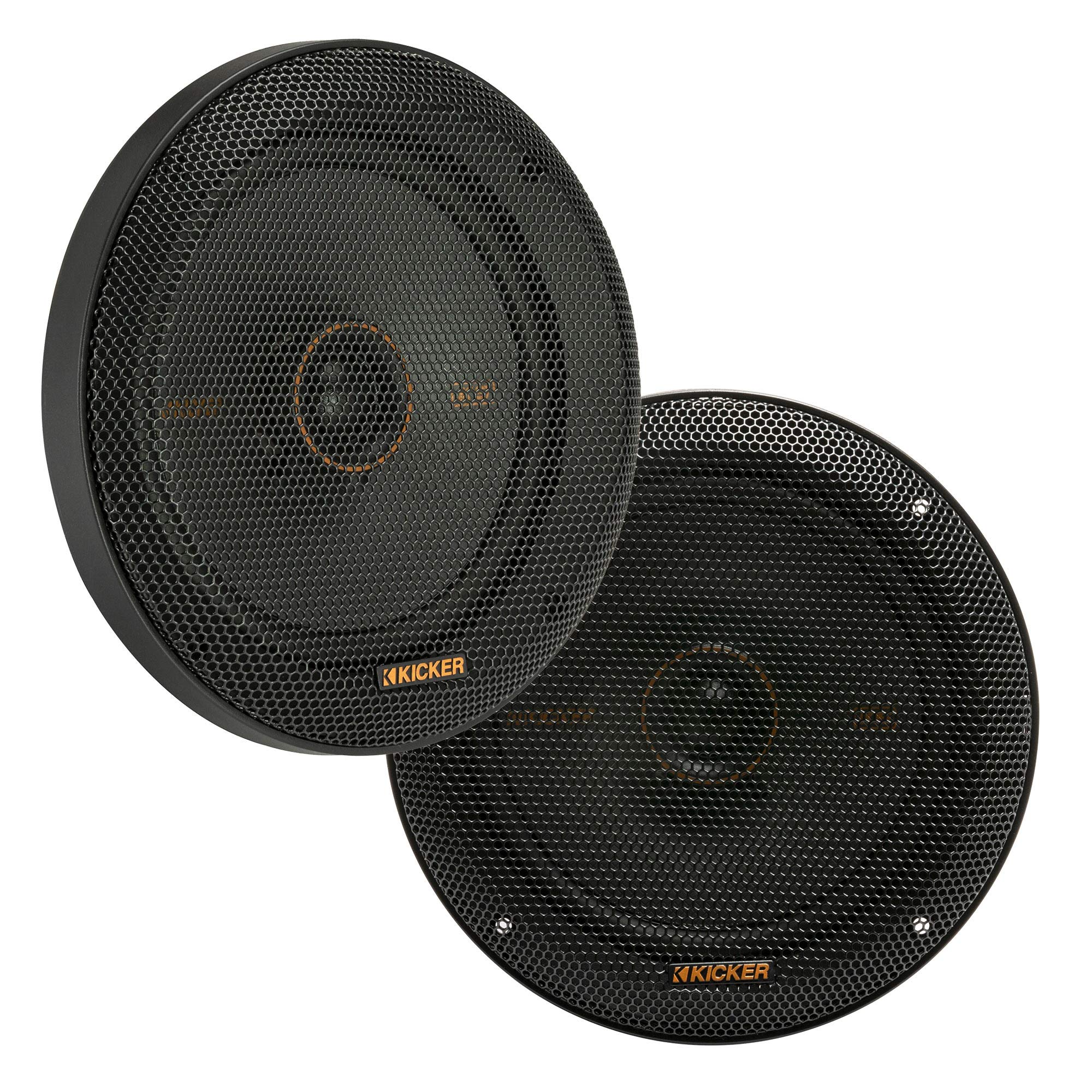 KICKER 47KSC6504 KSシリーズ オートモーティブカーオーディオ 6.5インチ 100ワット 4オーム 2ウェイ 同軸スピーカー グリル付き