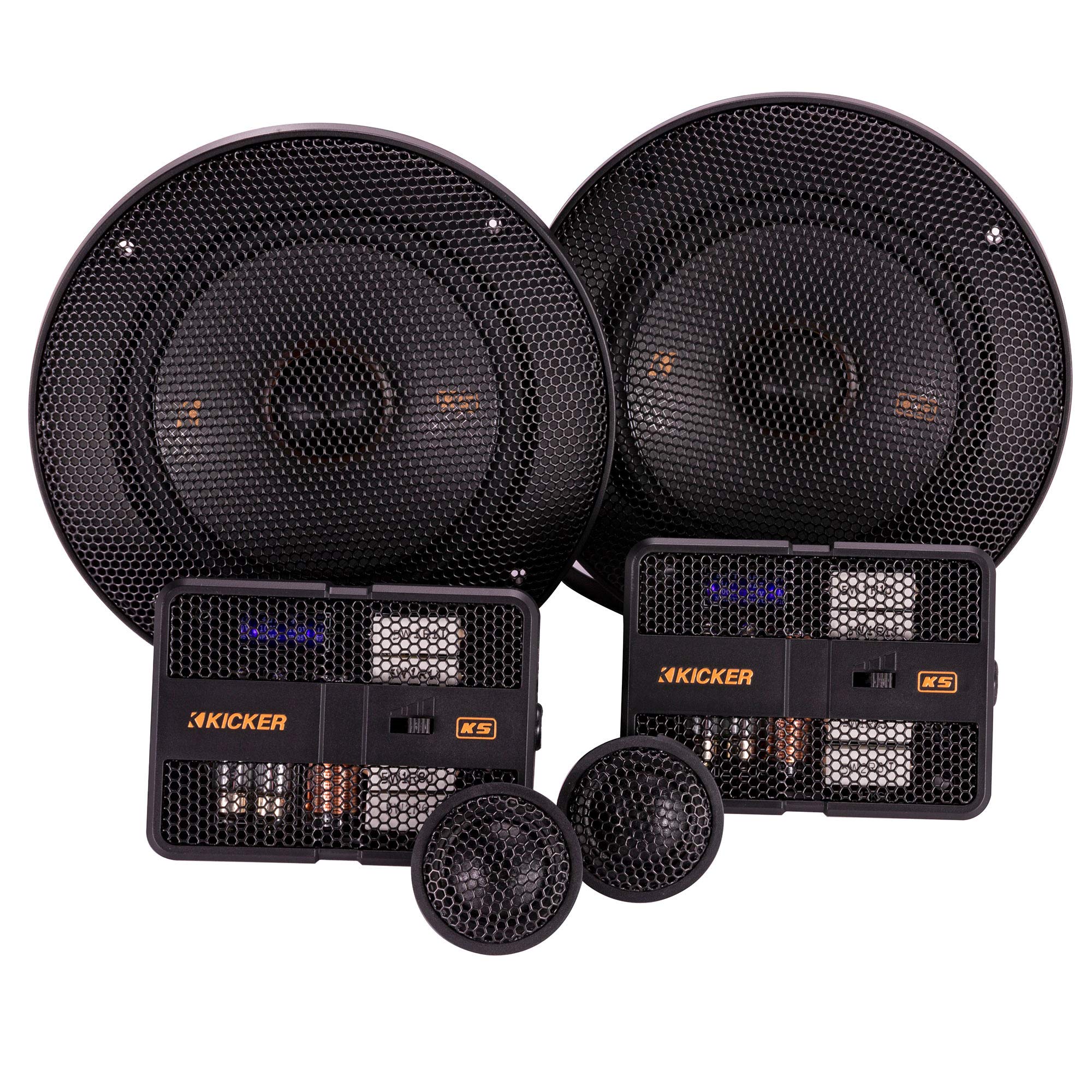 Kicker KSS50 鉄道車両オーディオ 5.25in コンポーネントスピーカーシステム 1インチツイーター付き添い人 インクカートリッジ-PCサプライ・消耗品