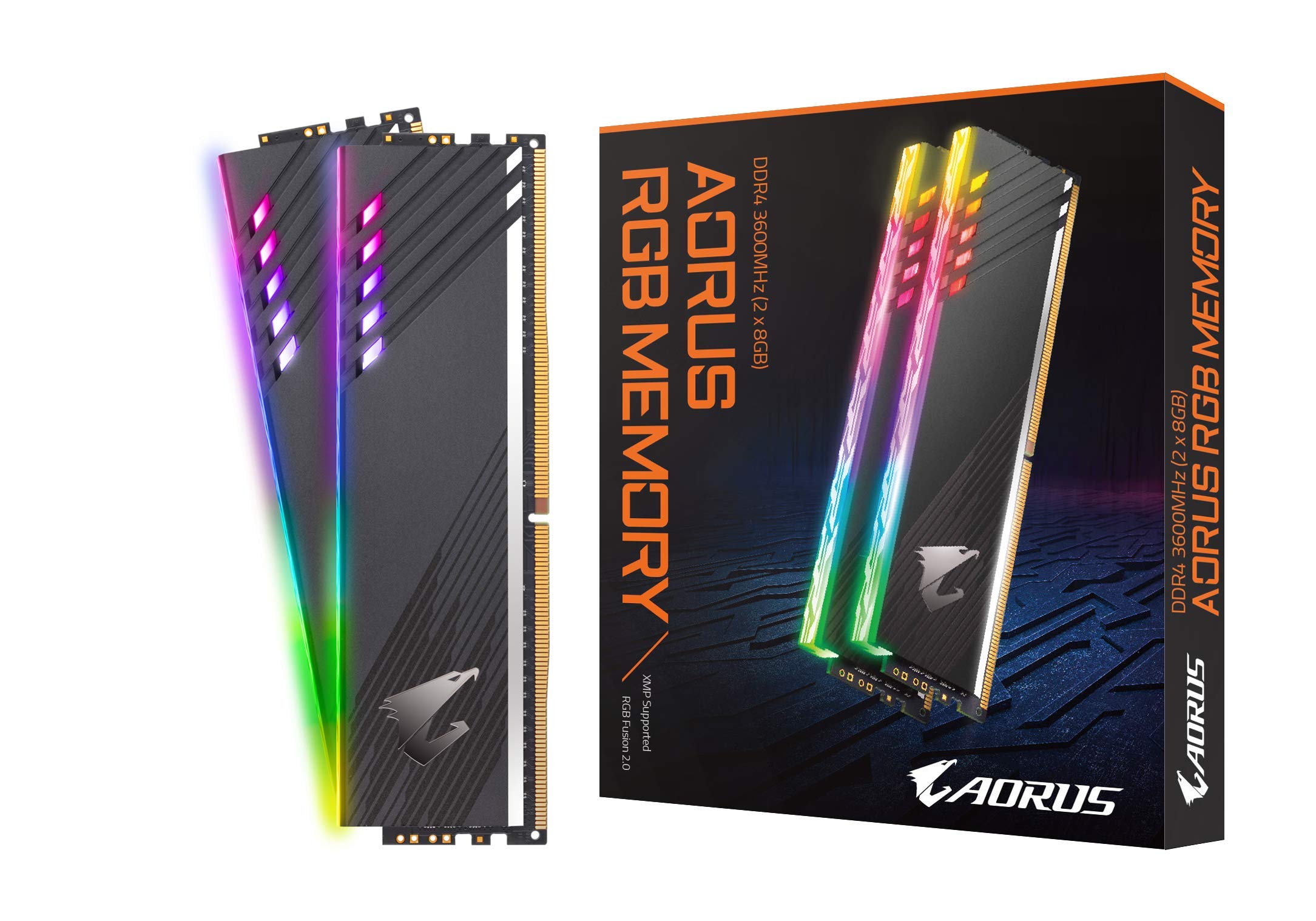 Gigabyte AORUS RGB記憶装置 16GB (2x8GB) 288いの一番 RGB パソコン4-28800 DDR4 3600MHz Intel X299 X299X Z390 AMD X570 TRX40プラットフォームデスクトップメモリモデル GP-AR36C18S8K2HU416R