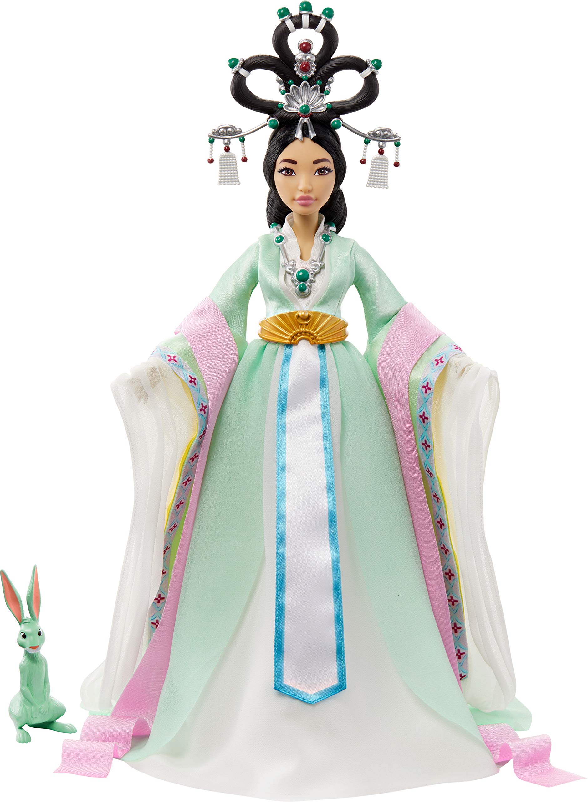Mattel Netflix Over The Moon Chang’e Collector Doll (14-inch) with Traditional Chinese Gown and Accessories Includes Jade Rabbit Figure Great Gift for Ages 6Y+ Multi (GPJ43)