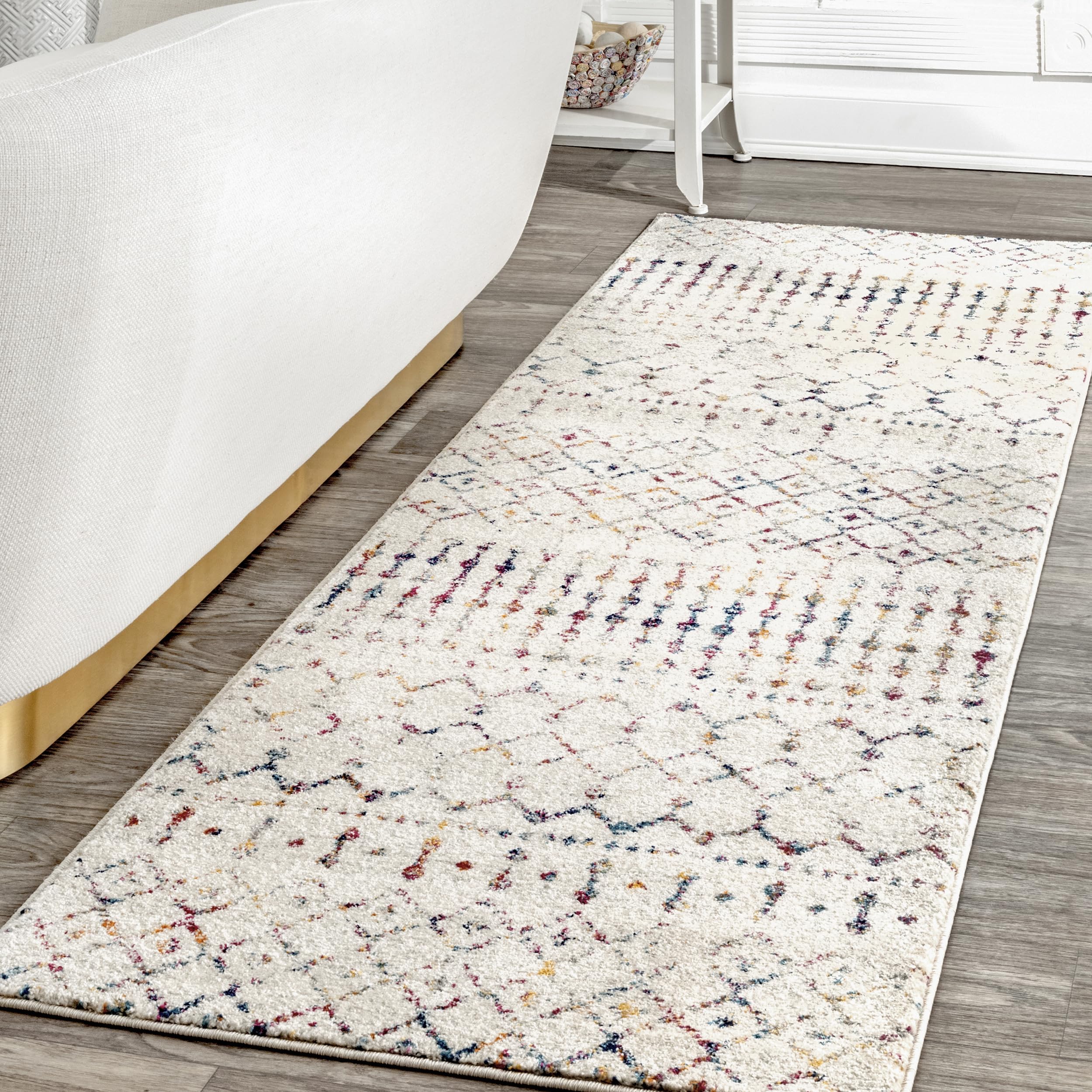 nuLOOM Moroccan Blythe Runner Rug  2\u0027 6 x 20\u0027  Light Multi