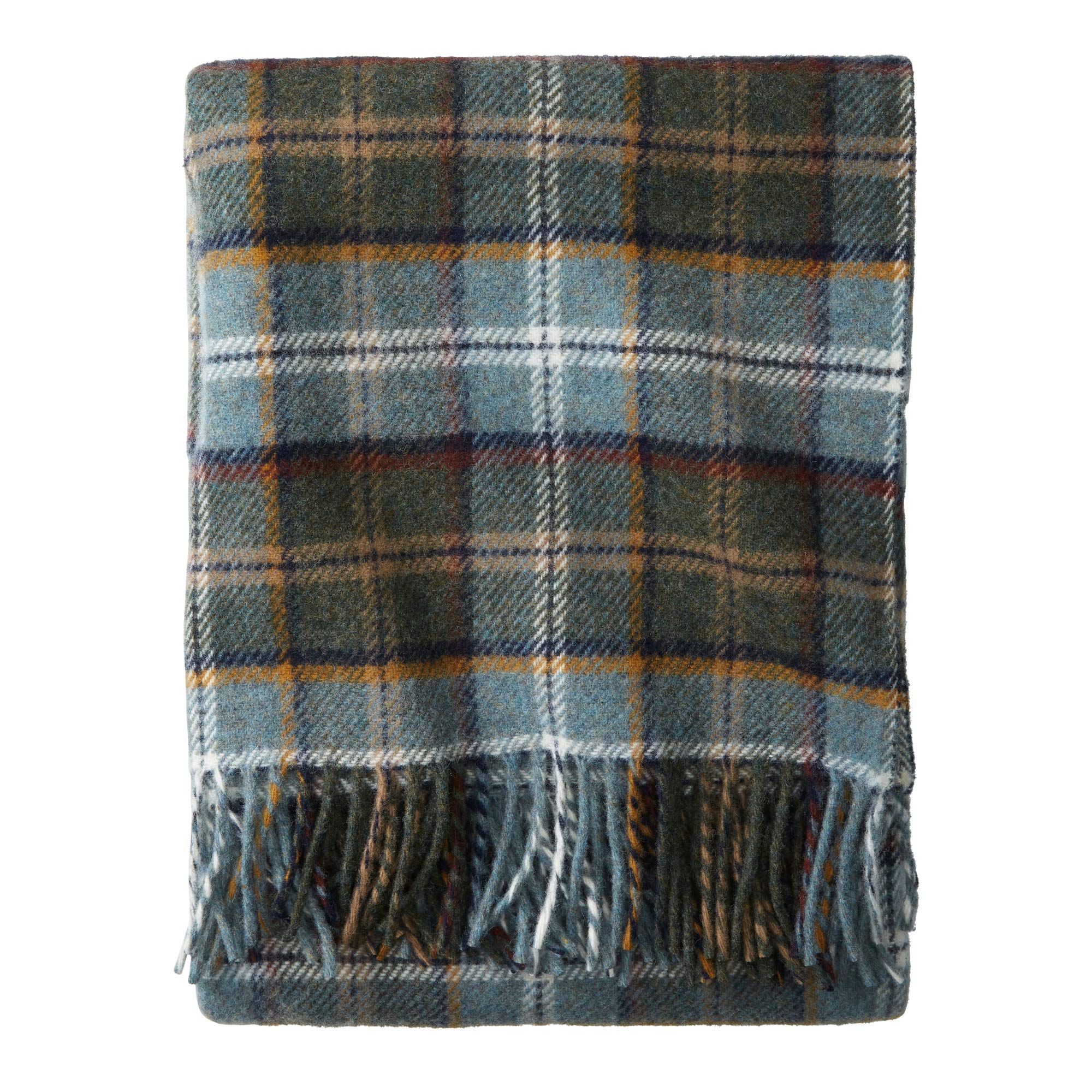 Pendleton エコワイズシェールフリンジチェック洗えるウールブランケット、スロー｜global研究所