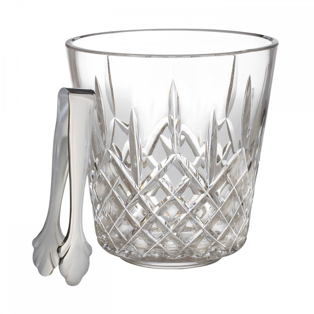 Waterford Lismore Ice Bucket with Tongs by Waterford