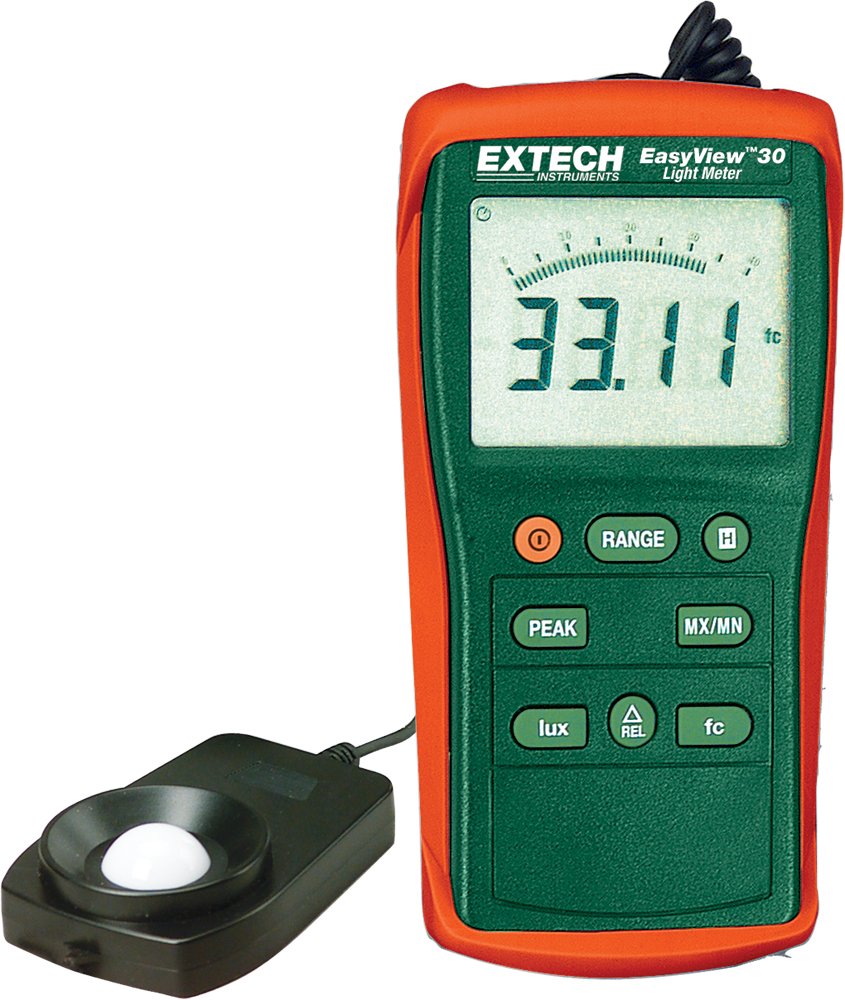Extech EA30 EasyViewワイドレンジ40フィートキャンドル~40000フィートキャンドルライトメーター|global研究所