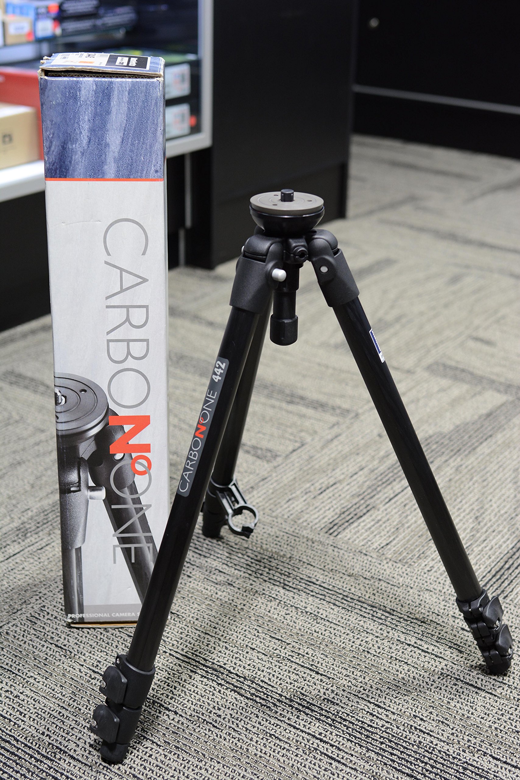 Manfrotto 442L - Bogen 3445 炭素 ONE 録画媒体三脚架。