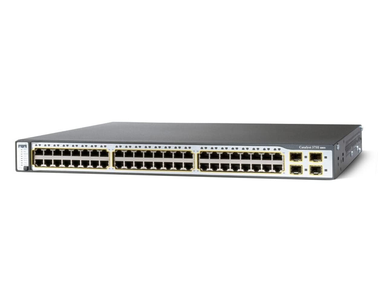 CISCO Catalyst 3750-48なおなお書き-S スタッカブル マルチ座標軸 イーサネット PoE相応う 取り替えっこ WS-C3750-48なおなお書き-S