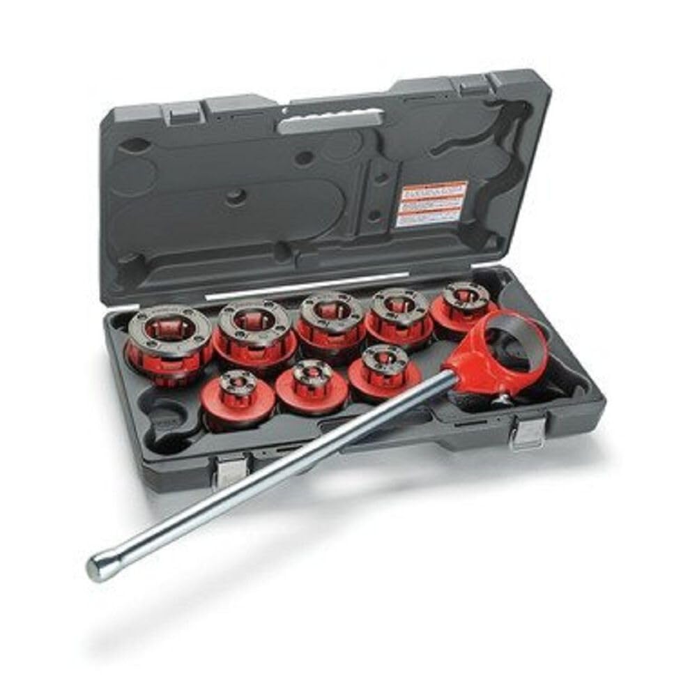 Ridgid 36505 ExposedラチェットThreaderセット、モデル12-r Ratchetingパイプスレッド化のセット1 / 8インチから2インチNPTパイプスレッド化Diesと手動RatchetingパイプThreader With Carryingケース