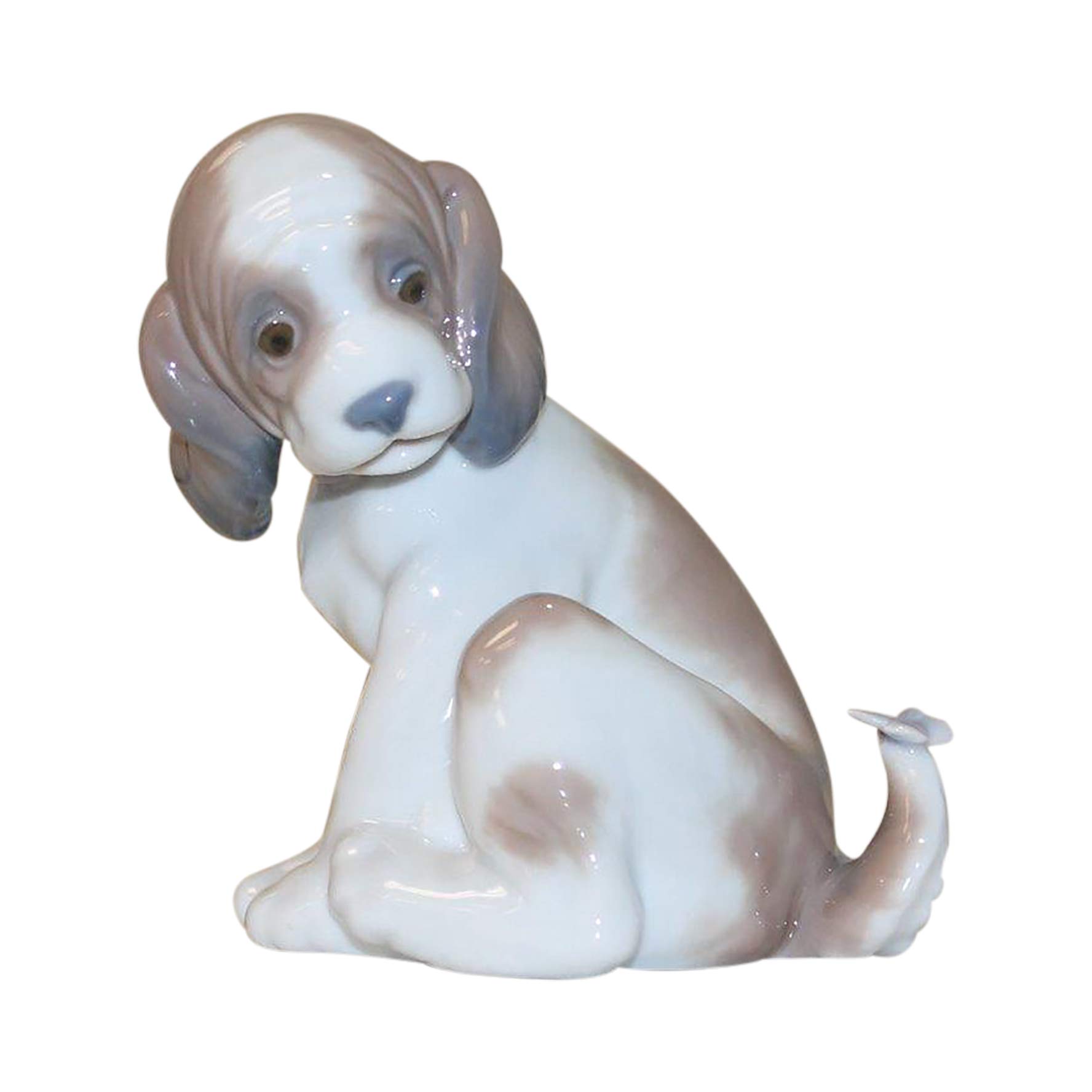 LLADRo\u0027 ジェントルサプライズ ドッグフィギュア瀬戸もの犬ころ図形。