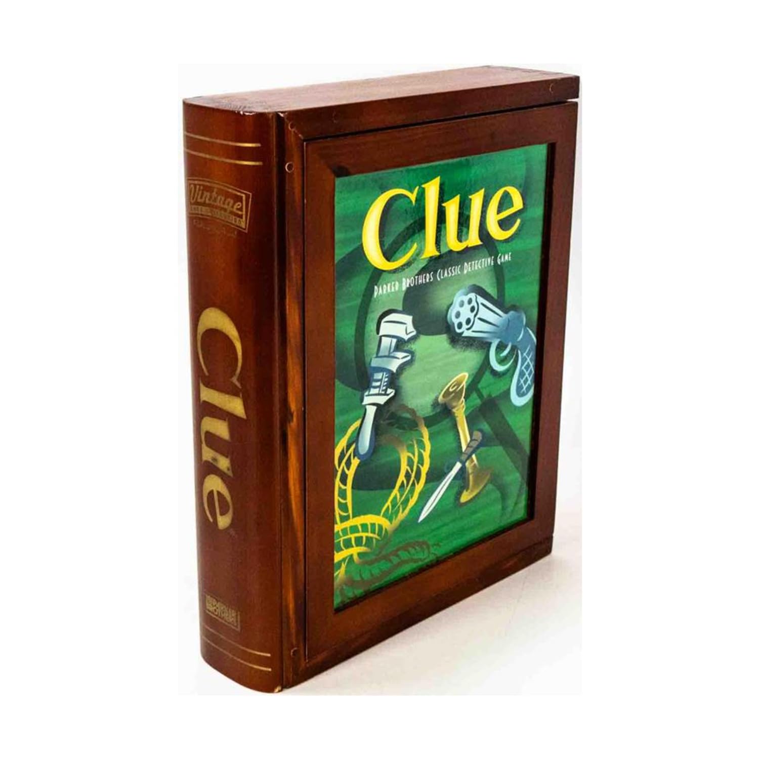 Parker Brothers Vintage Game Collection Wooden Book Box Clue｜global研究所