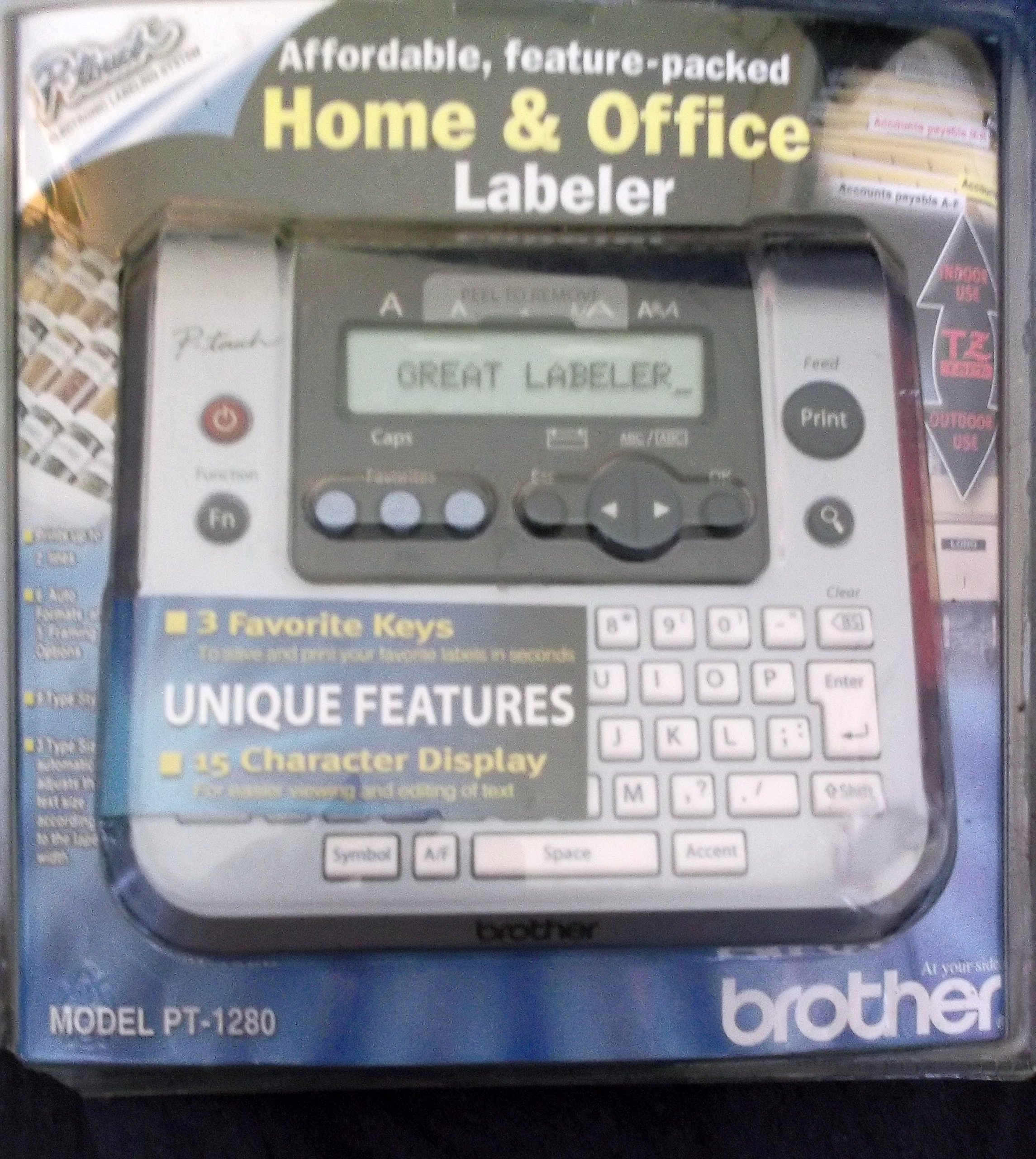 Brother ブラザー工業 PT-1280 P-touch エレクトロニック ラベル プリンター [並行輸入]