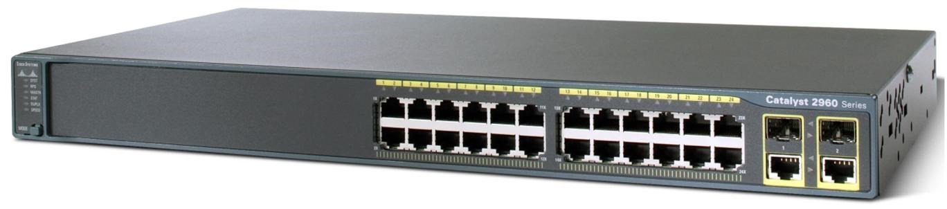 CISCO Catalyst 2960-24TC-L 賢しい イーサネット 取り替えっこ WS-C2960-24TC-L